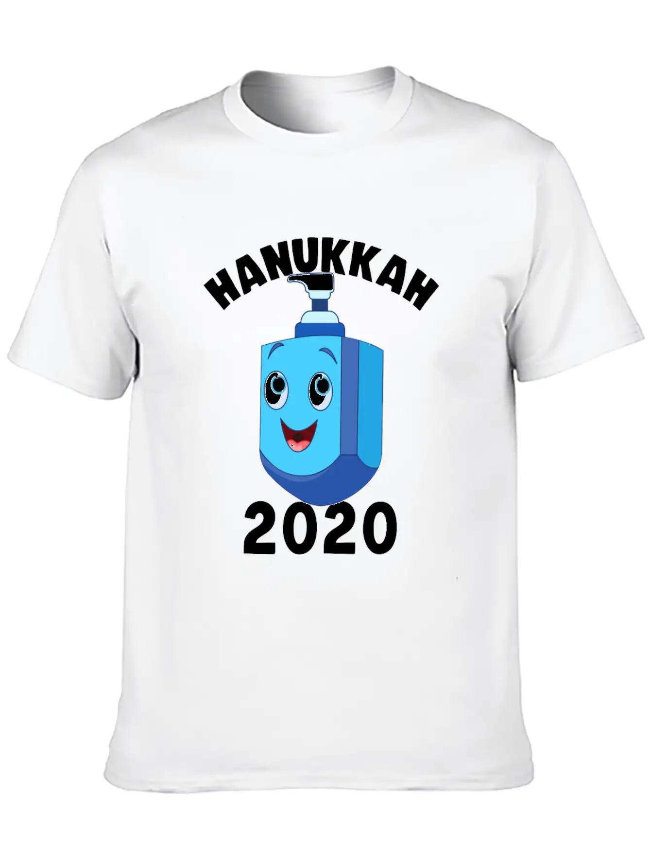 Hanukkah 2020 Hand Sanitizer Dreidel Jewish Essential Unisex Summer Tee – Soft Cotton Casual Fit