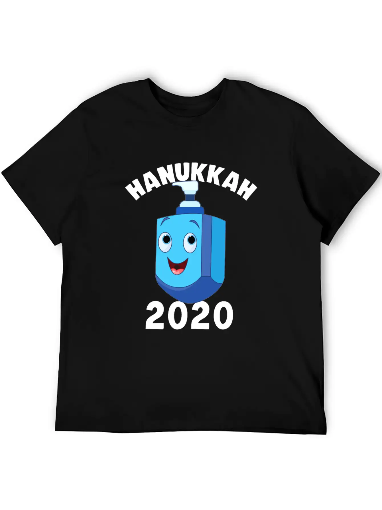 Hanukkah 2020 Hand Sanitizer Dreidel Jewish Essential Unisex Summer Tee – Soft Cotton Casual Fit