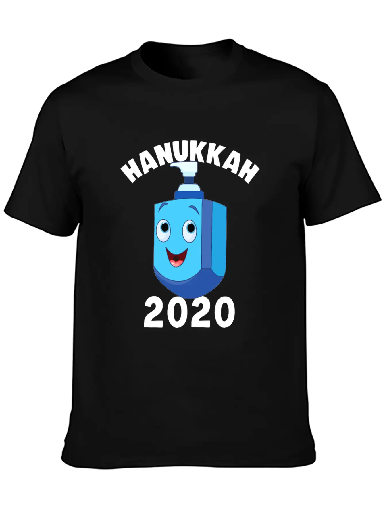 Hanukkah 2020 Hand Sanitizer Dreidel Jewish Essential Unisex Summer Tee – Soft Cotton Casual Fit