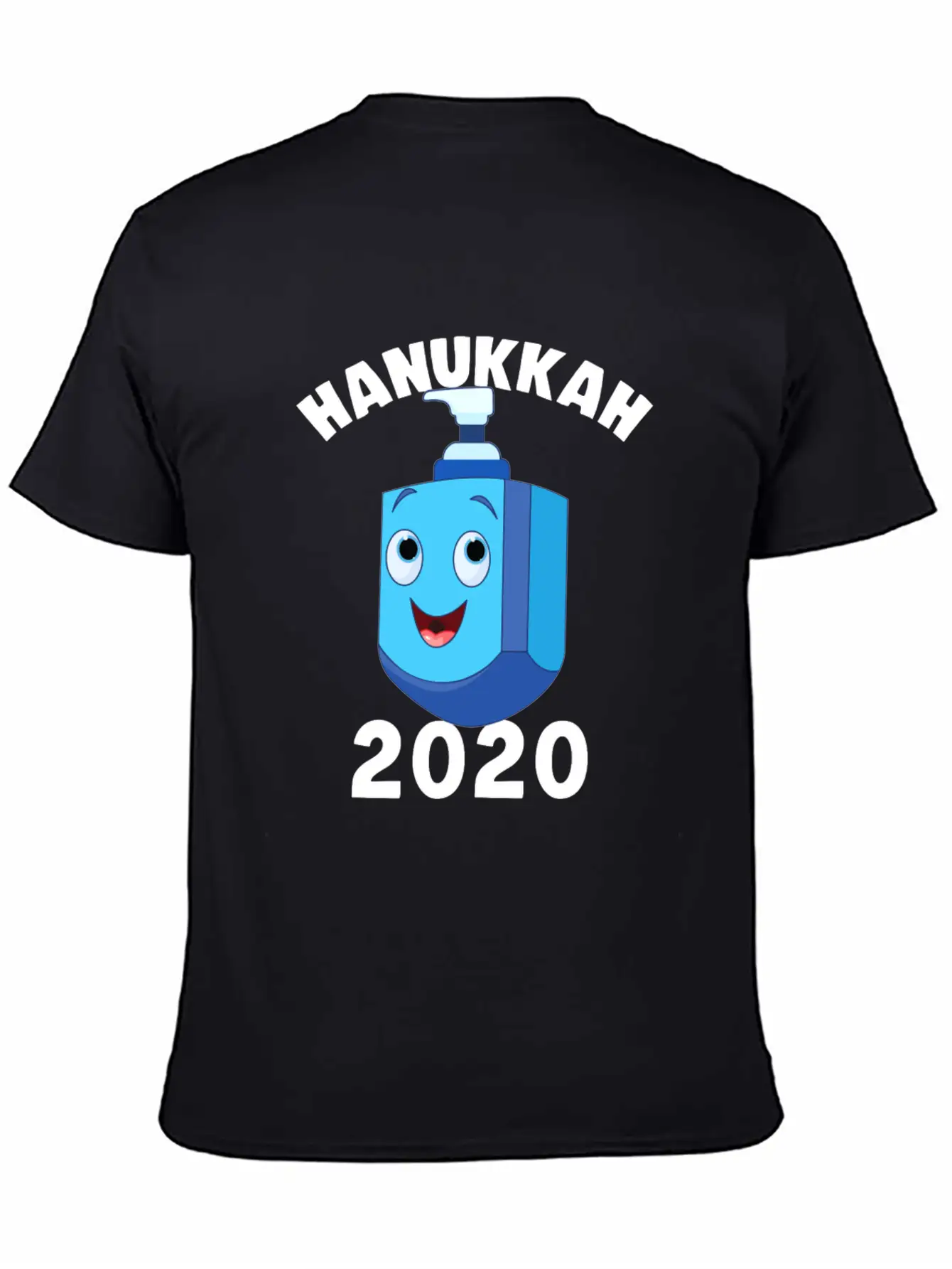Hanukkah 2020 Hand Sanitizer Dreidel Jewish Essential Unisex Summer Tee – Soft Cotton Casual Fit