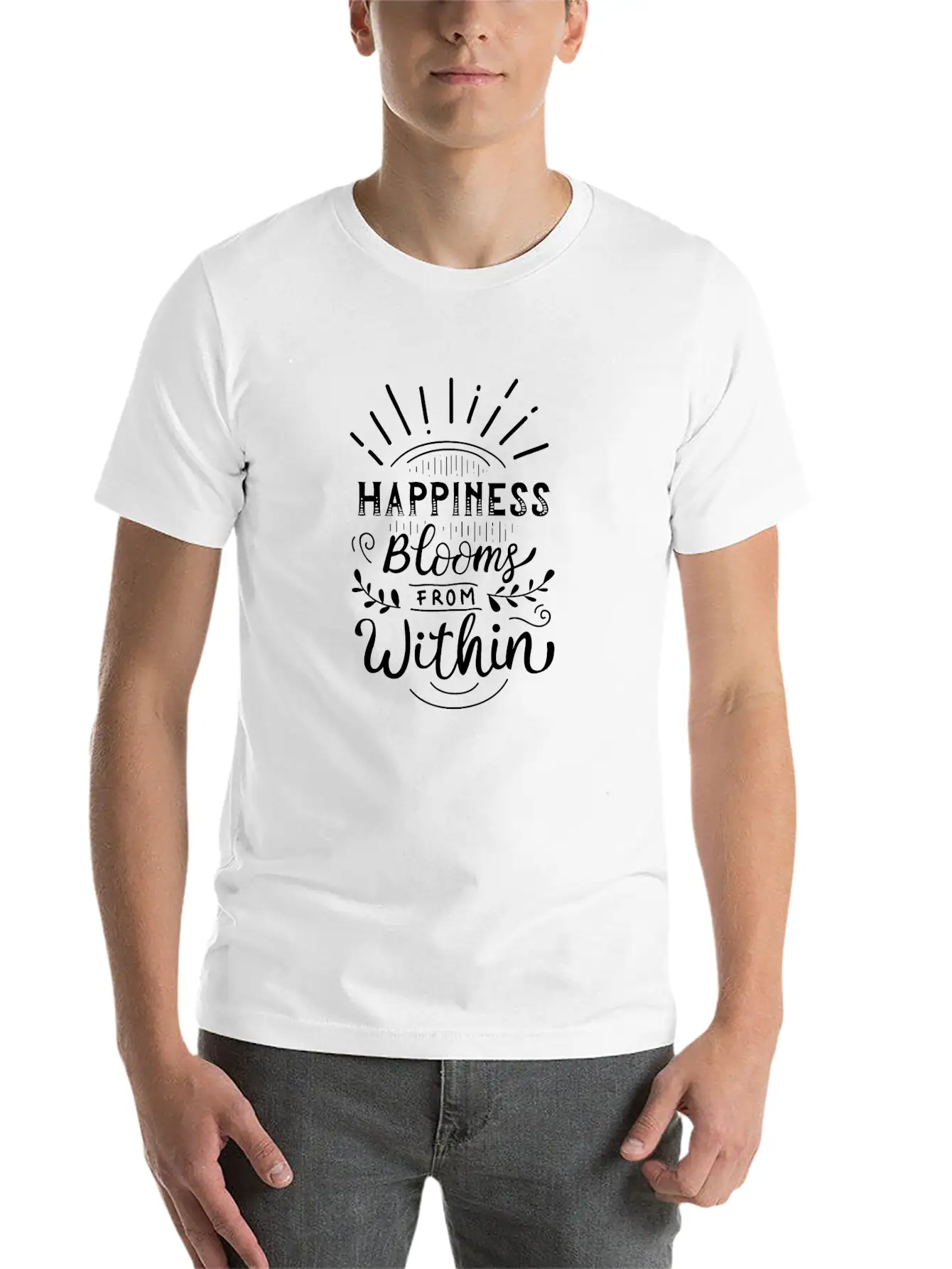 Happiness F Relaxed Everyday Tee – Lightweight And Durable Cotton