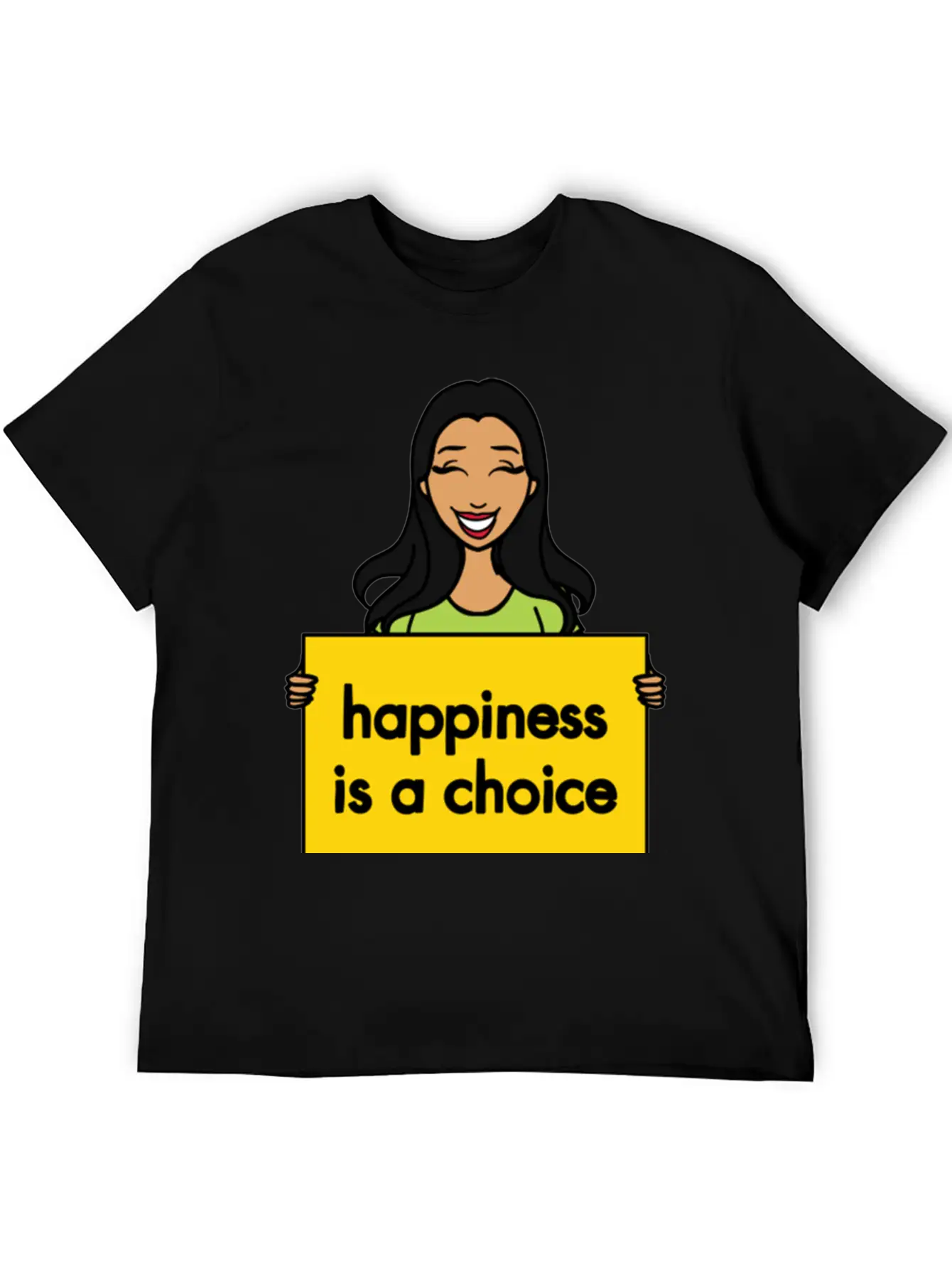 Happiness Is A Choice Basic Graphic T-Shirt – Daily Comfort In Soft Cotton