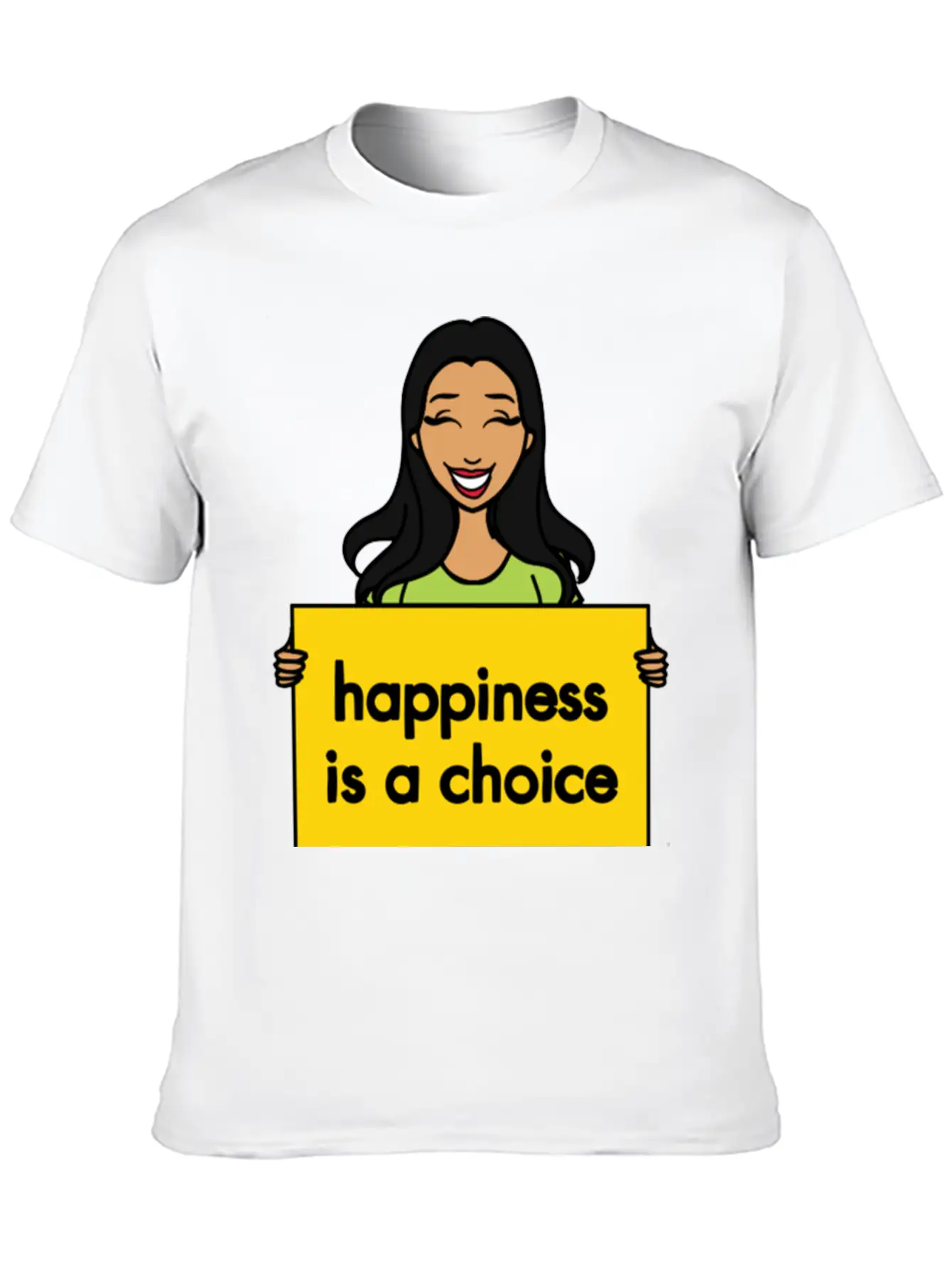 Happiness Is A Choice Basic Graphic T-Shirt – Daily Comfort In Soft Cotton