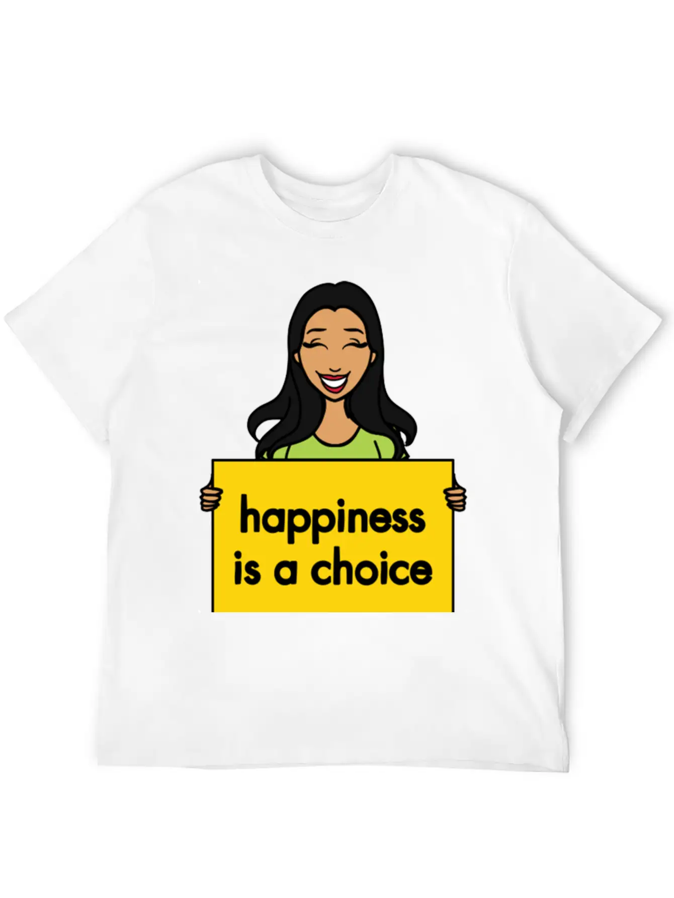 Happiness Is A Choice Basic Graphic T-Shirt – Daily Comfort In Soft Cotton