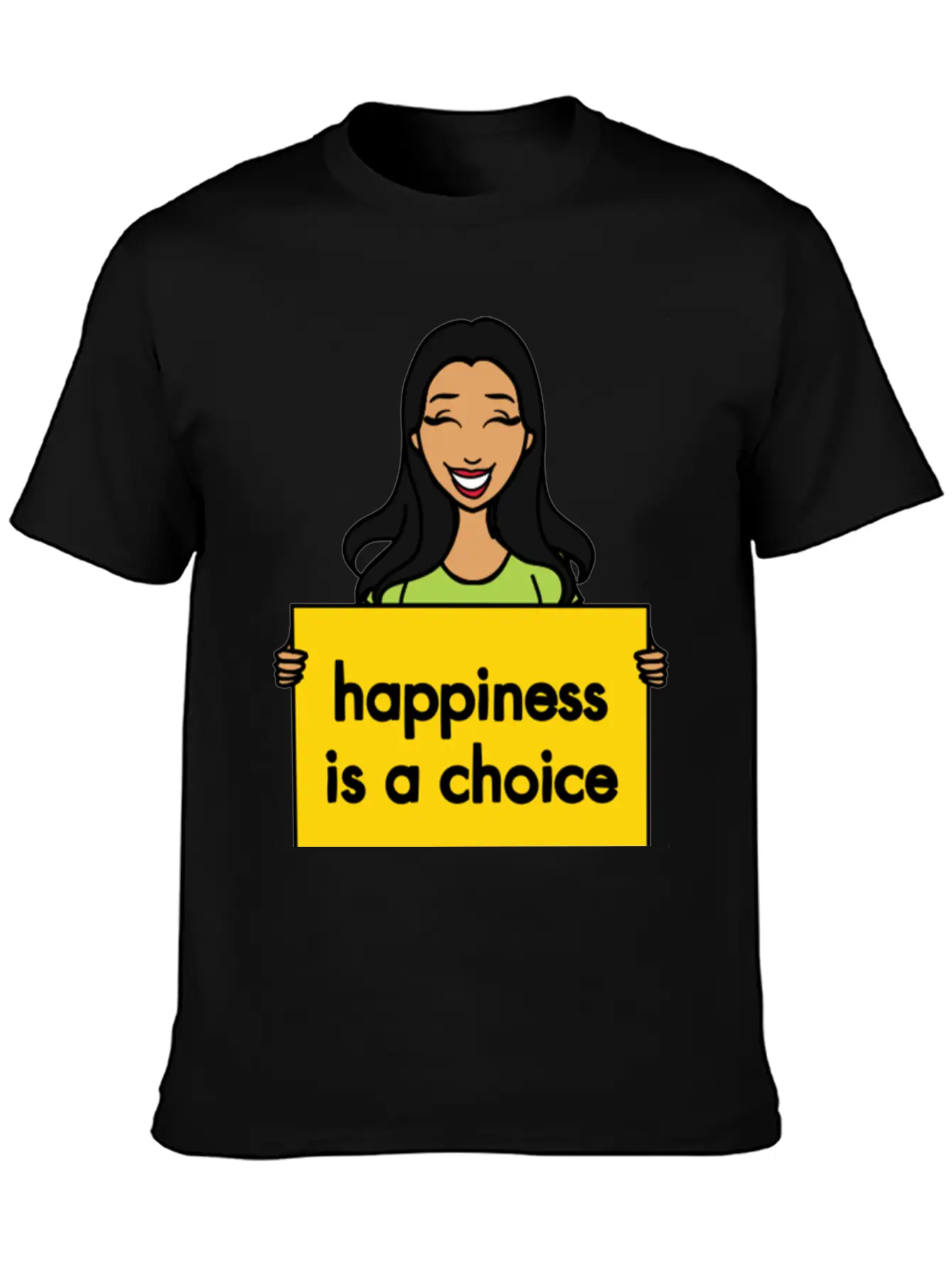 Happiness Is A Choice Basic Graphic T-Shirt – Daily Comfort In Soft Cotton