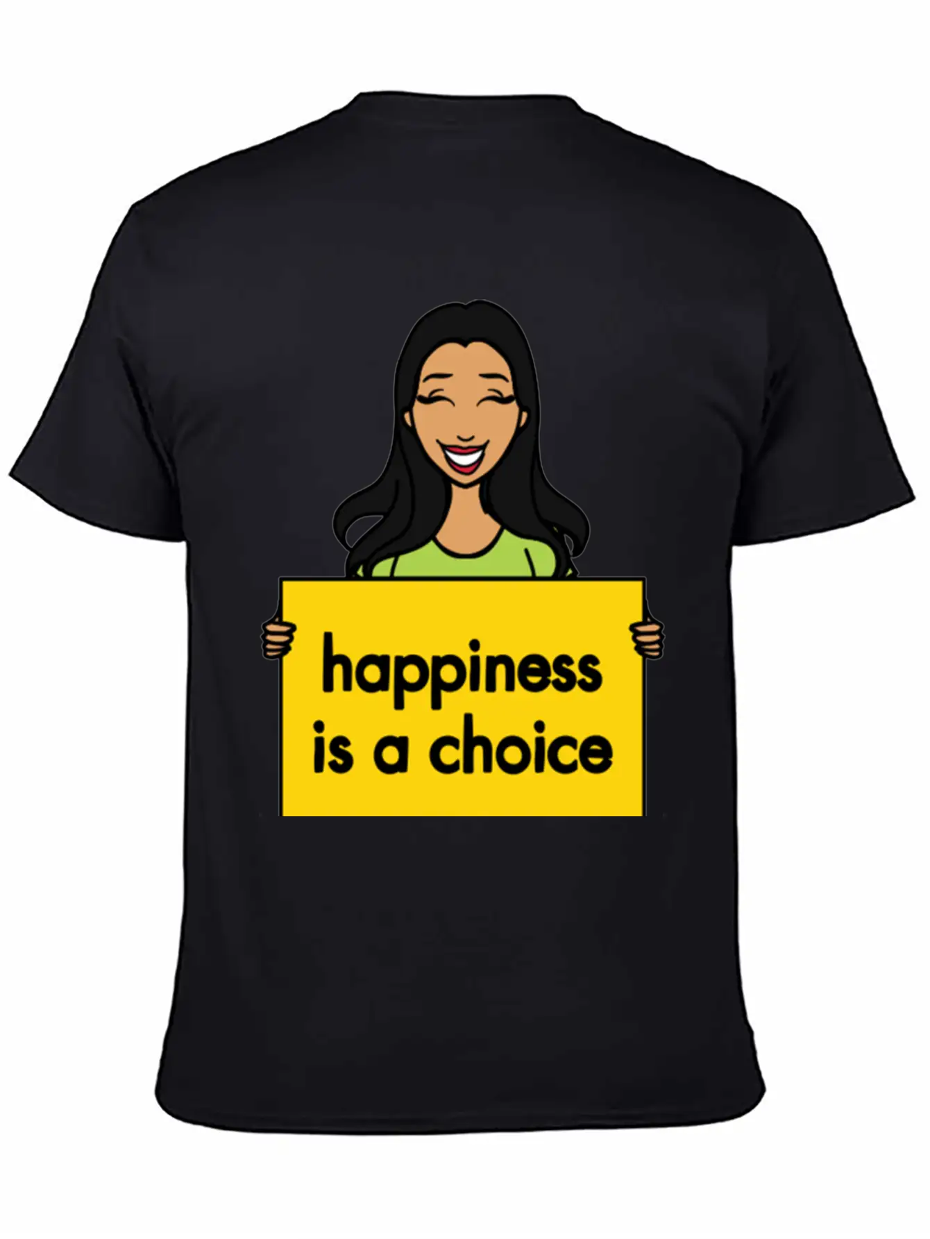 Happiness Is A Choice Basic Graphic T-Shirt – Daily Comfort In Soft Cotton