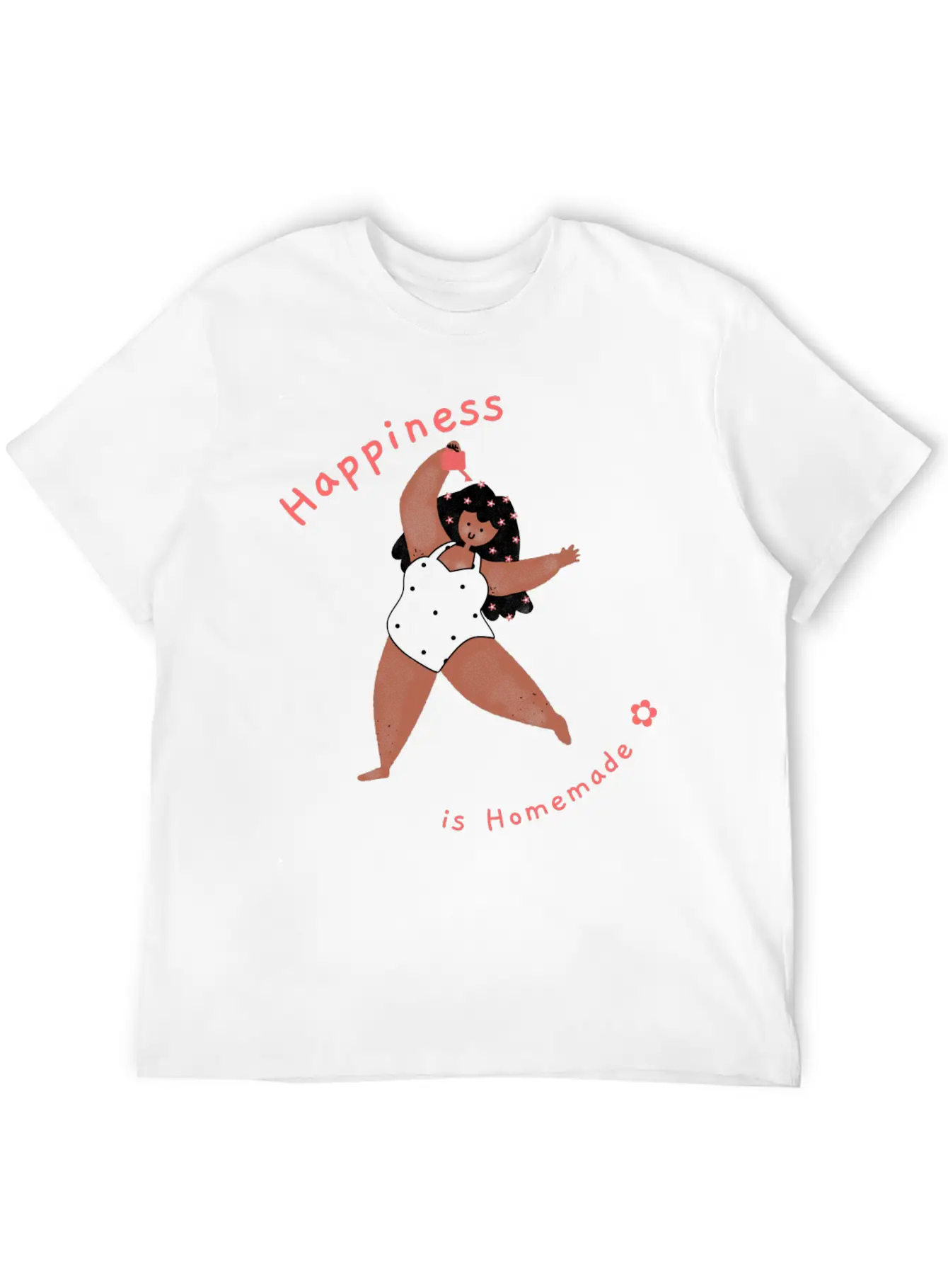 Happiness Is Homemade Basic Graphic T-Shirt – Daily Comfort In Soft Cotton