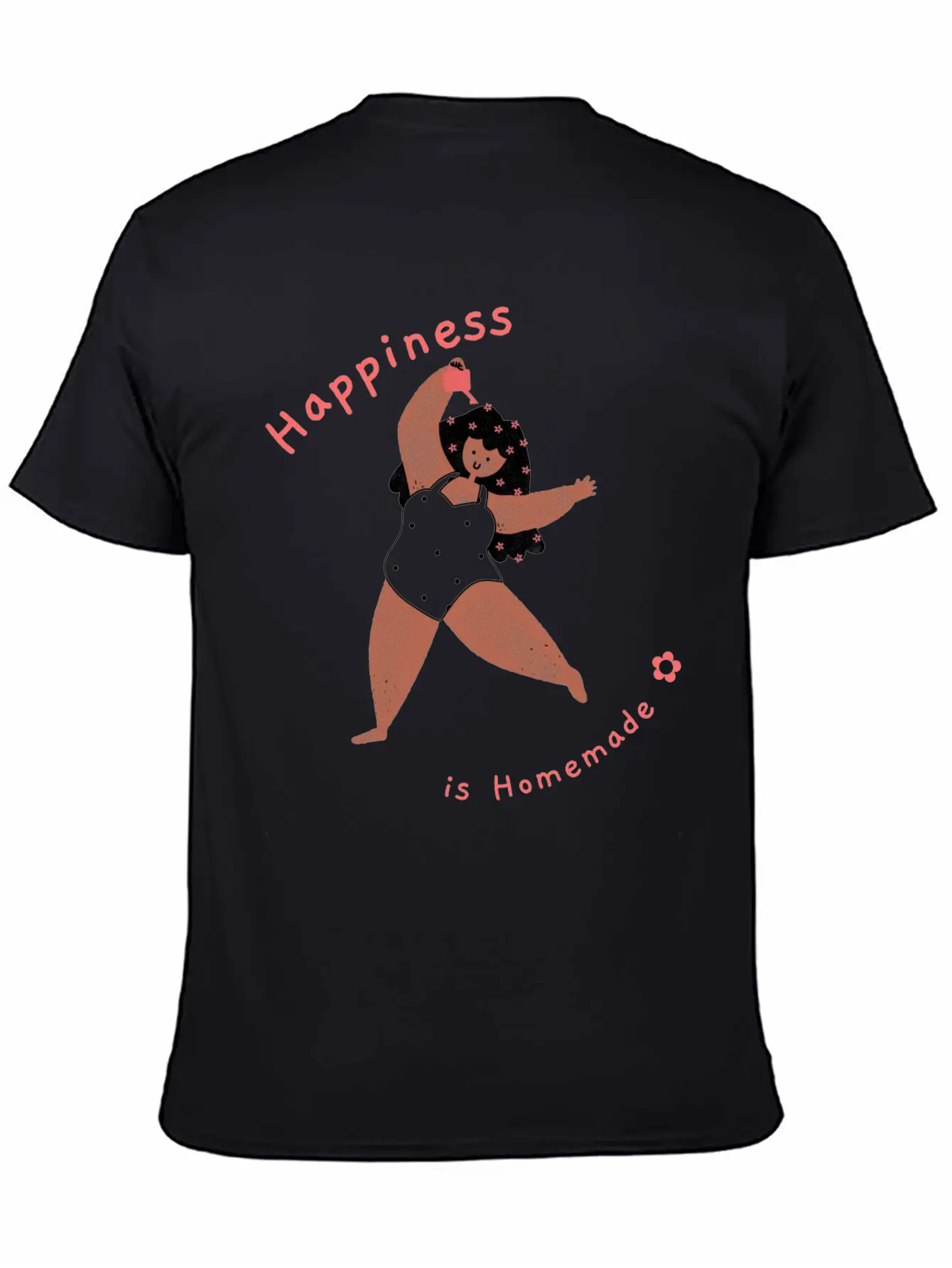 Happiness Is Homemade Basic Graphic T-Shirt – Daily Comfort In Soft Cotton