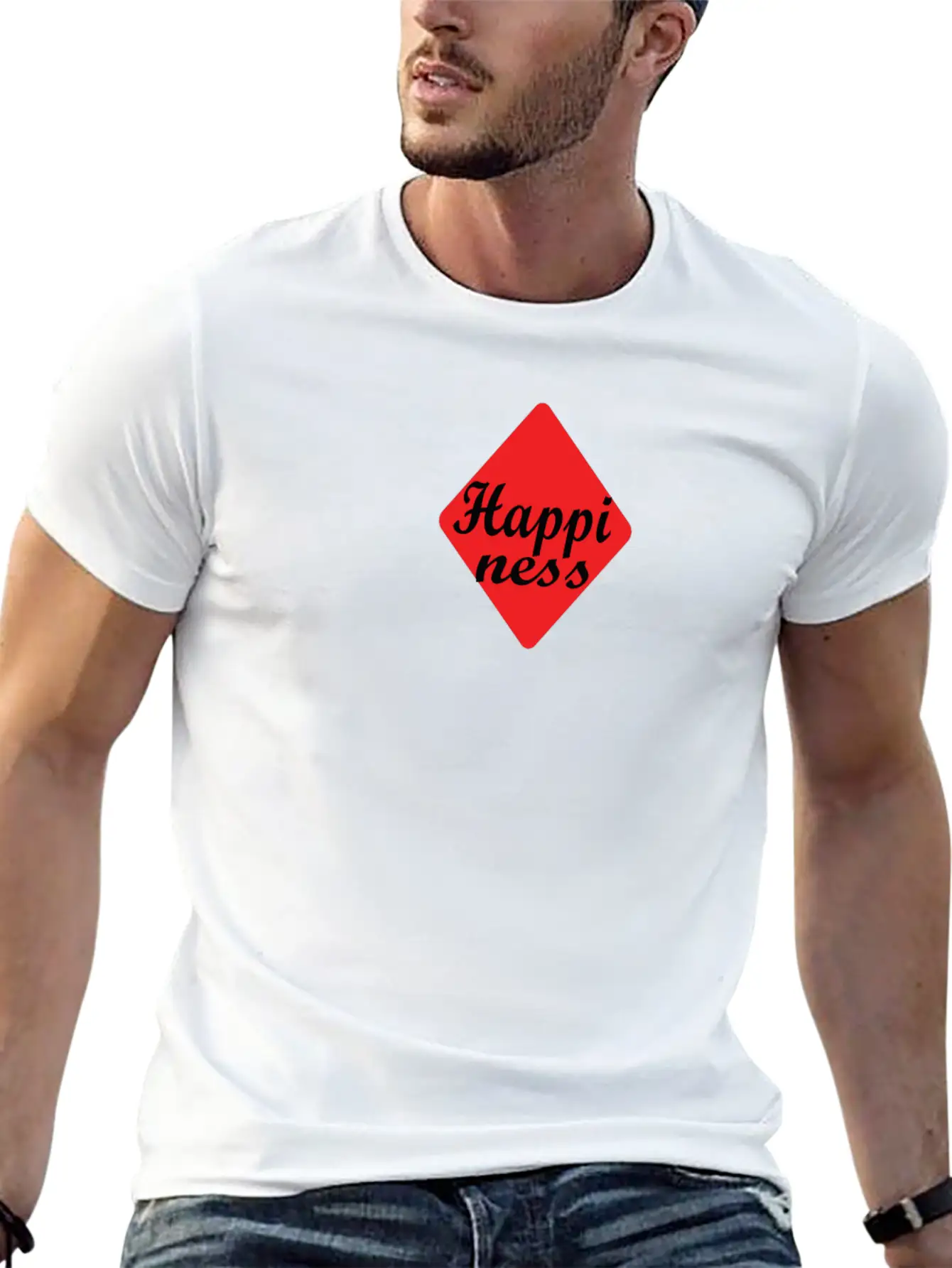 Happiness Relaxed Everyday Tee – Lightweight And Durable Cotton