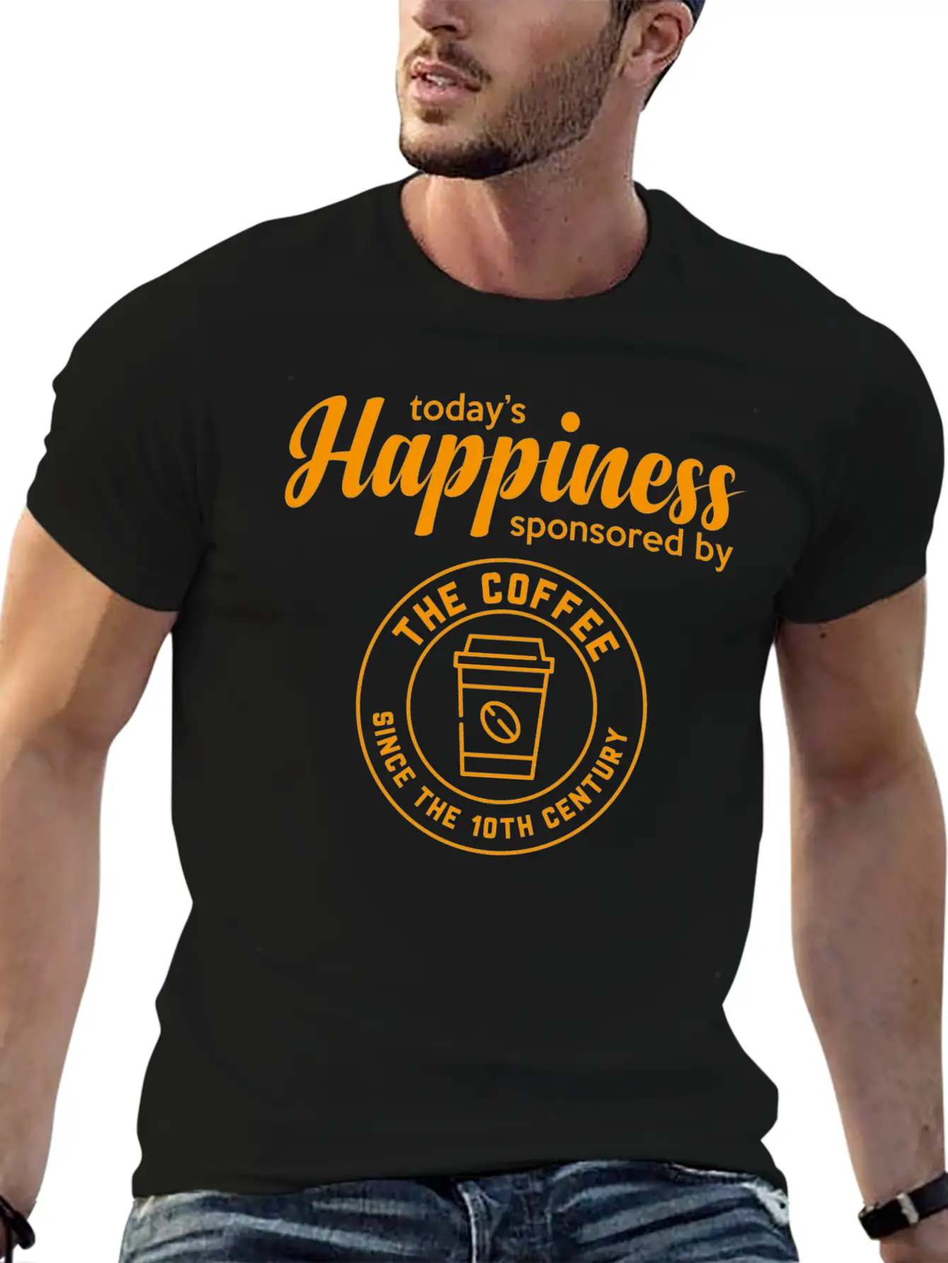 Happiness Unisex Casual T-Shirt – Clean Design For Daily Comfort