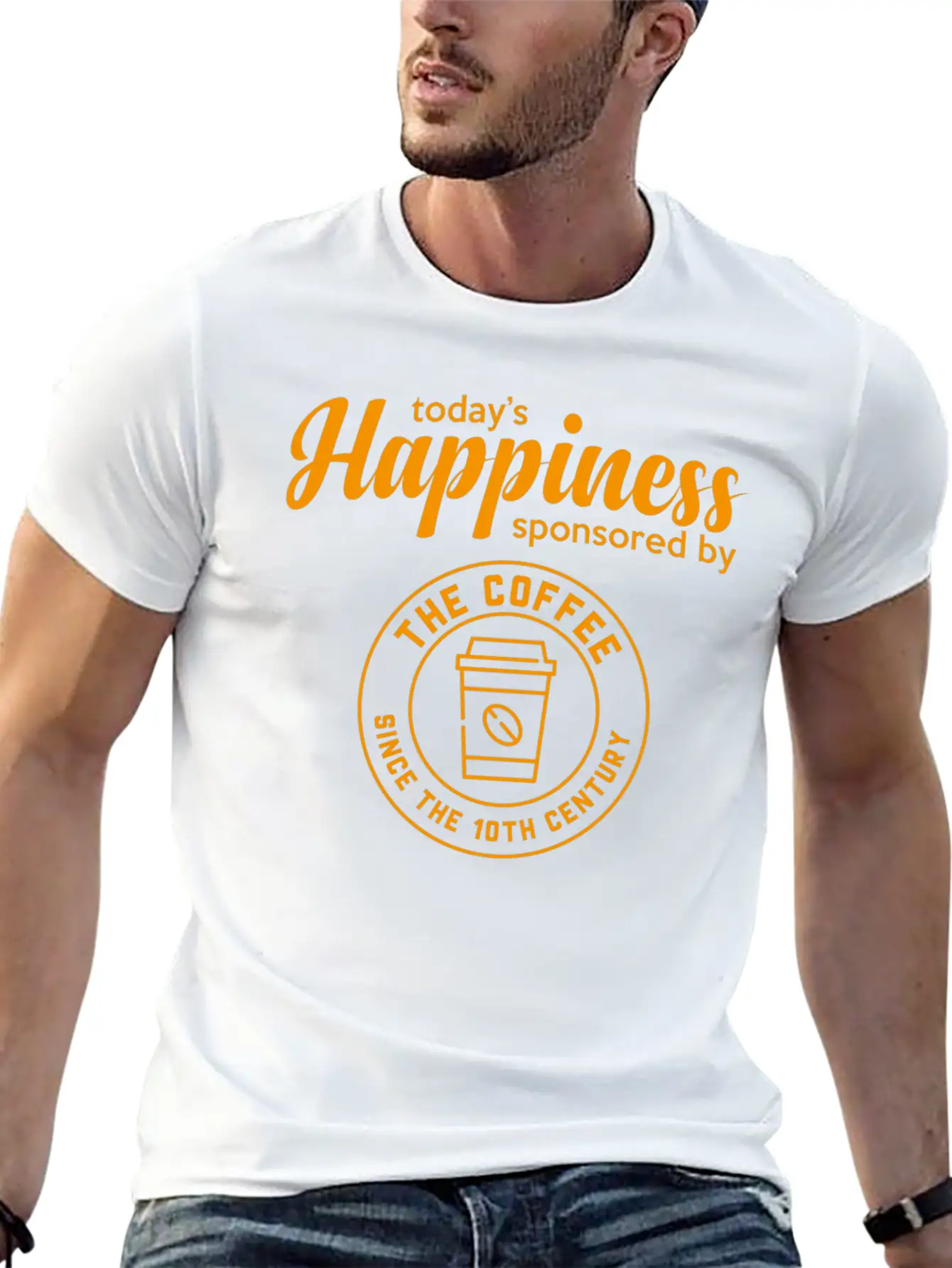 Happiness Unisex Casual T-Shirt – Clean Design For Daily Comfort