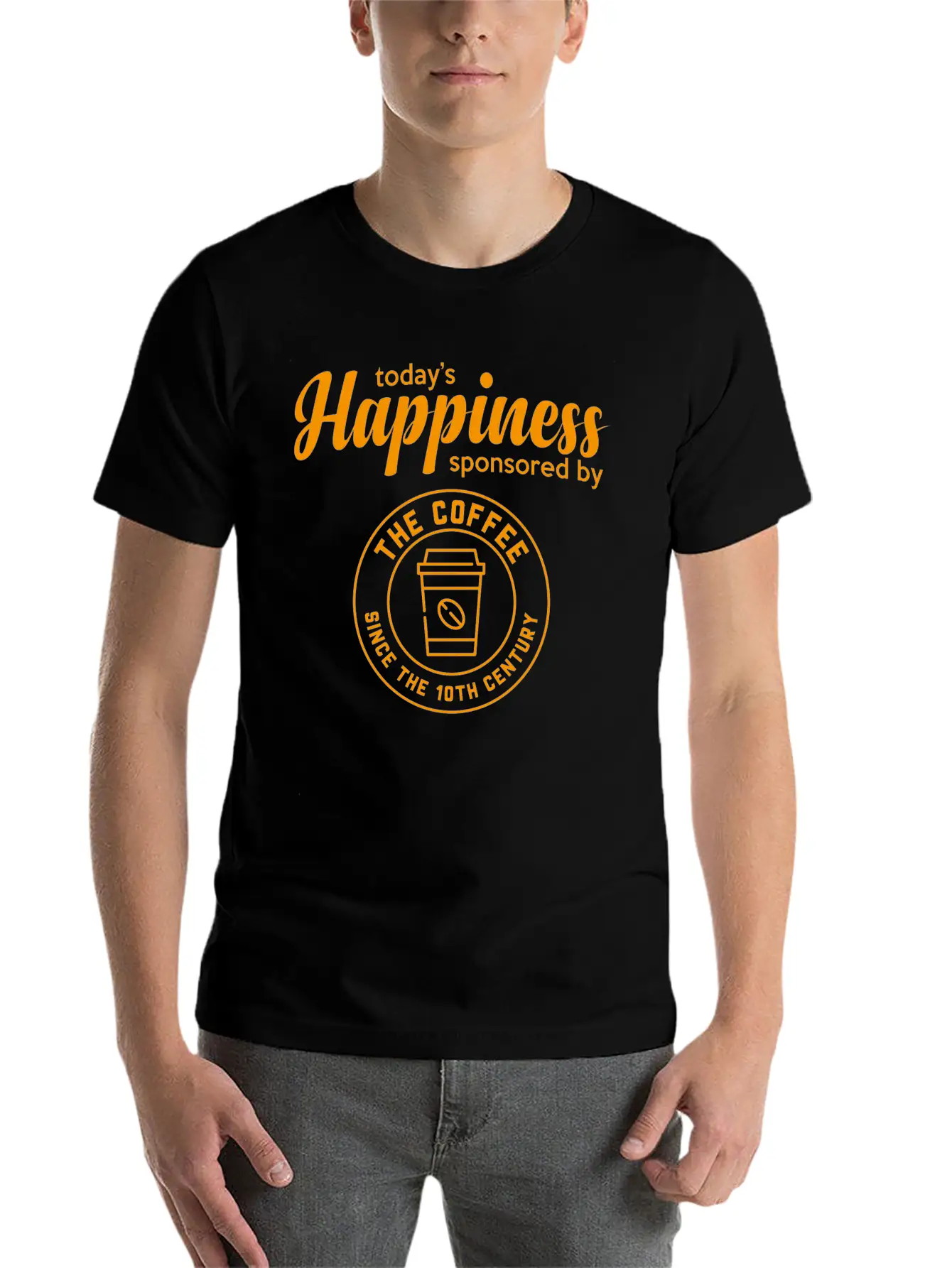 Happiness Unisex Casual T-Shirt – Clean Design For Daily Comfort