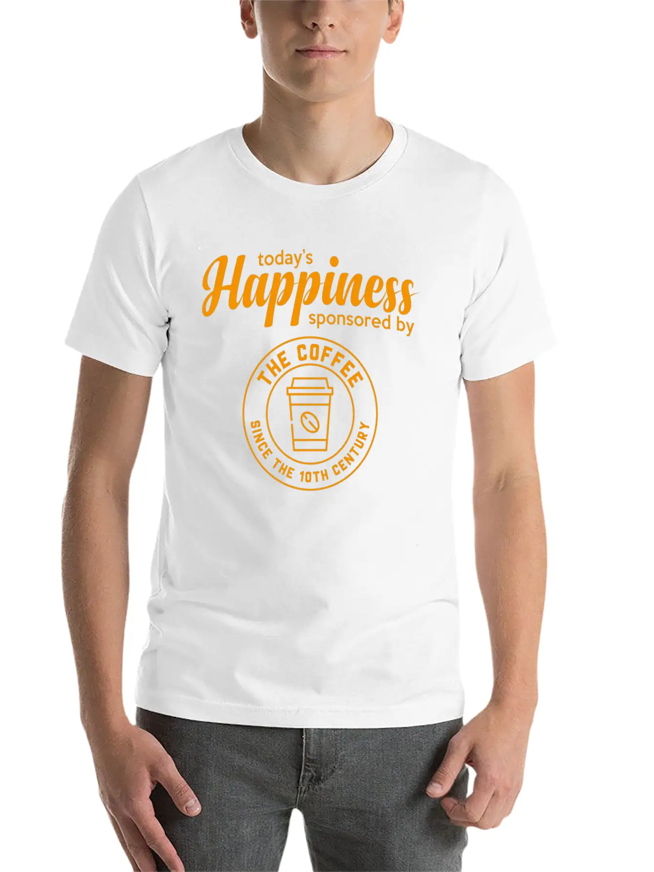 Happiness Unisex Casual T-Shirt – Clean Design For Daily Comfort