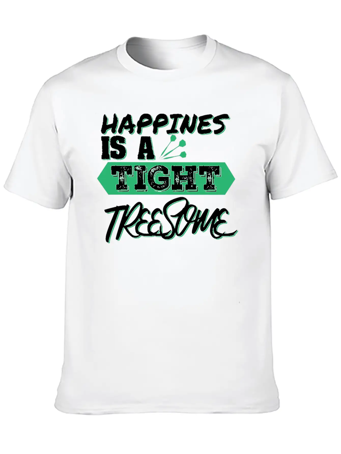 Happiness Unisex Short Sleeve Soft Cotton T-Shirt – Casual Everyday Wear