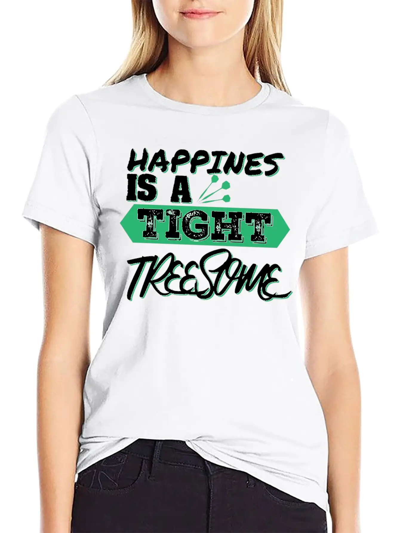Happiness Unisex Short Sleeve Soft Cotton T-Shirt – Casual Everyday Wear