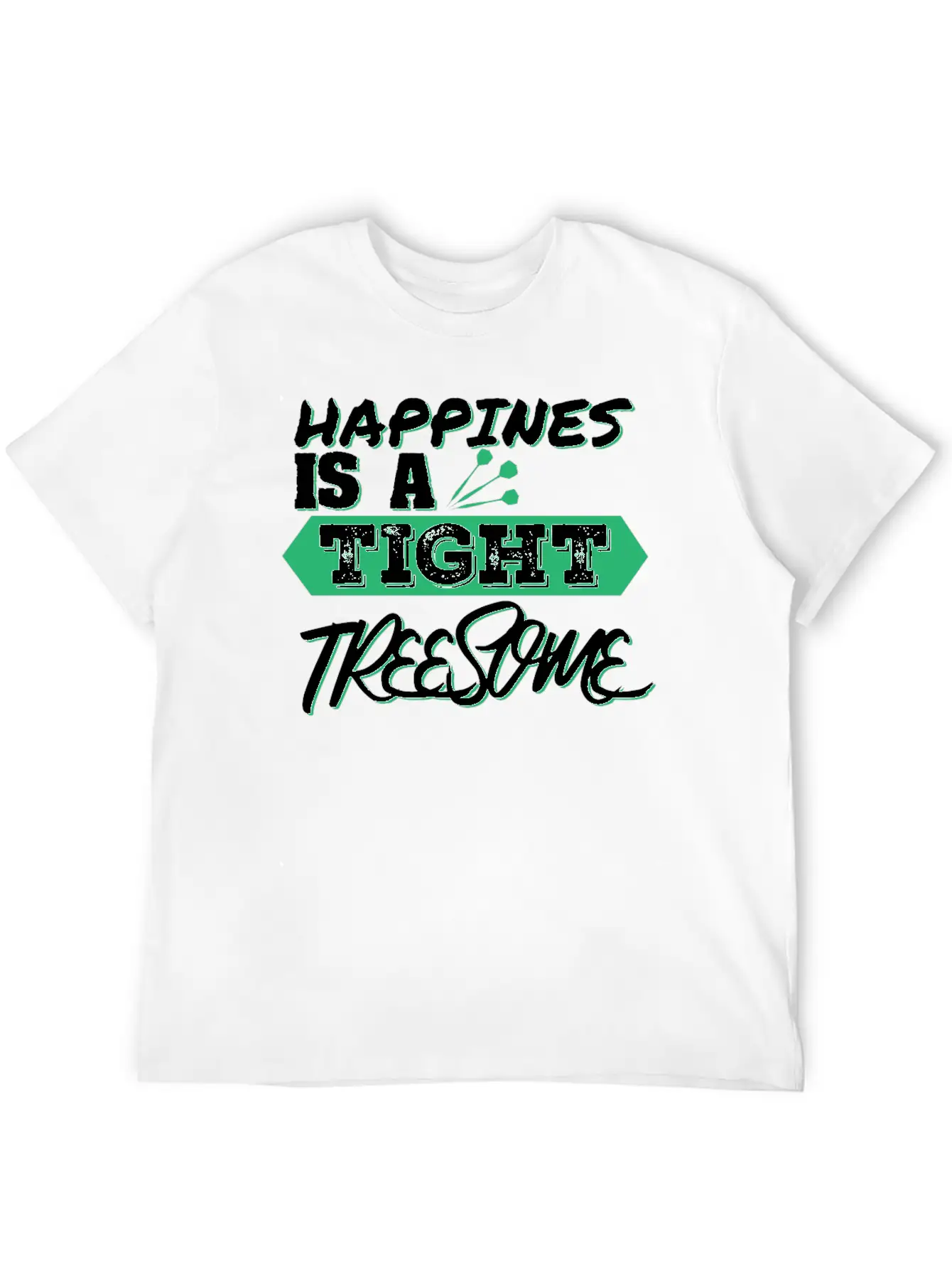 Happiness Unisex Short Sleeve Soft Cotton T-Shirt – Casual Everyday Wear
