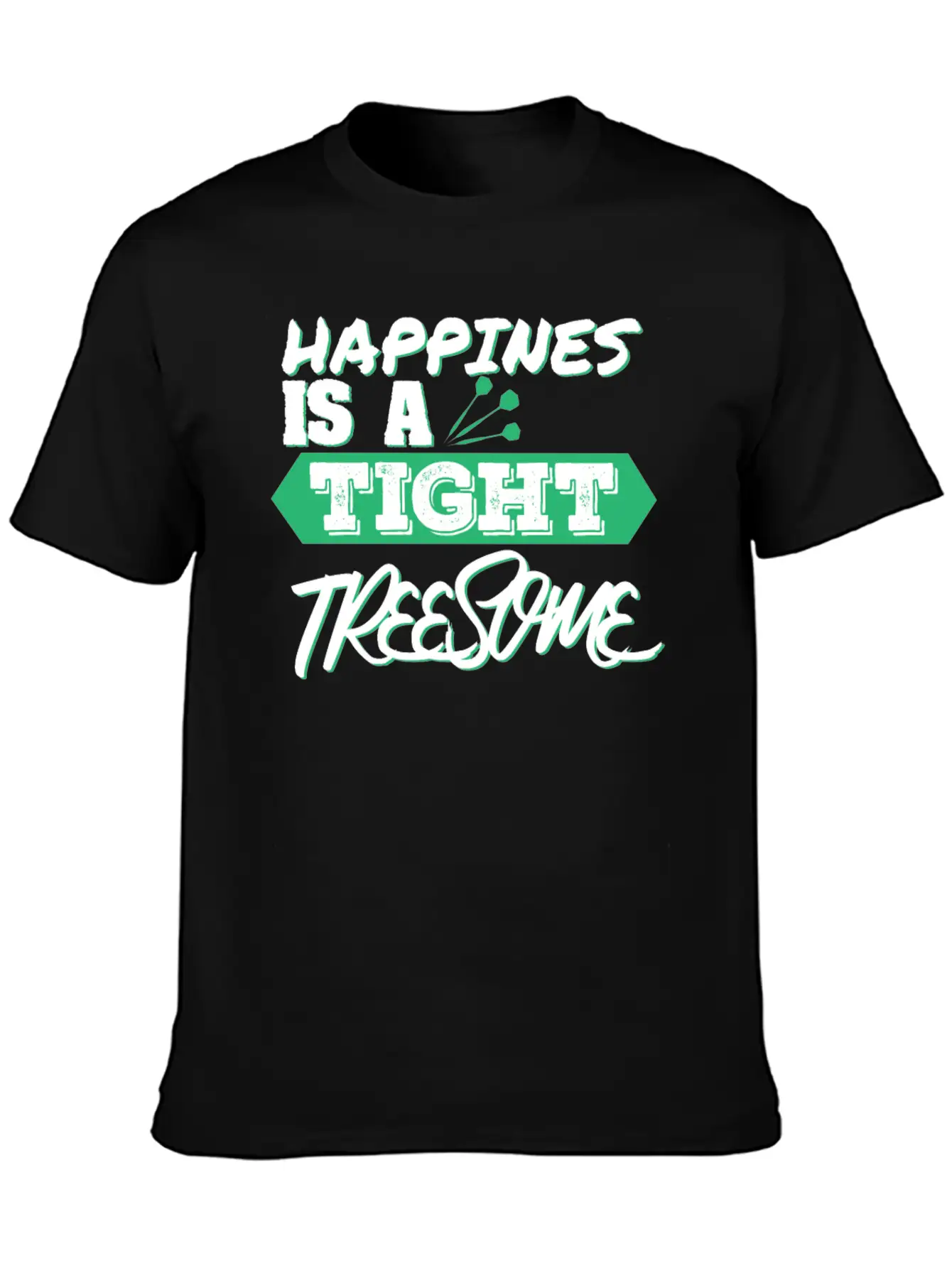 Happiness Unisex Short Sleeve Soft Cotton T-Shirt – Casual Everyday Wear