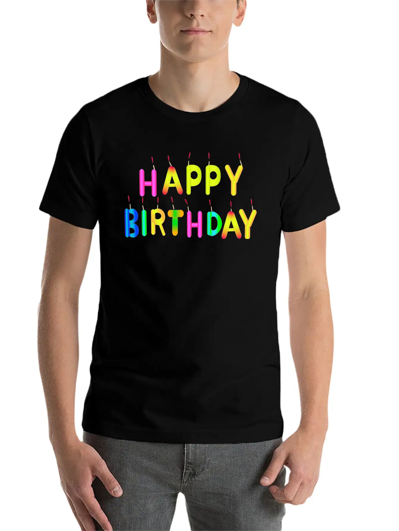 Happy Birthday Timeless Short Sleeve Tee – Comfy And Minimalist Design