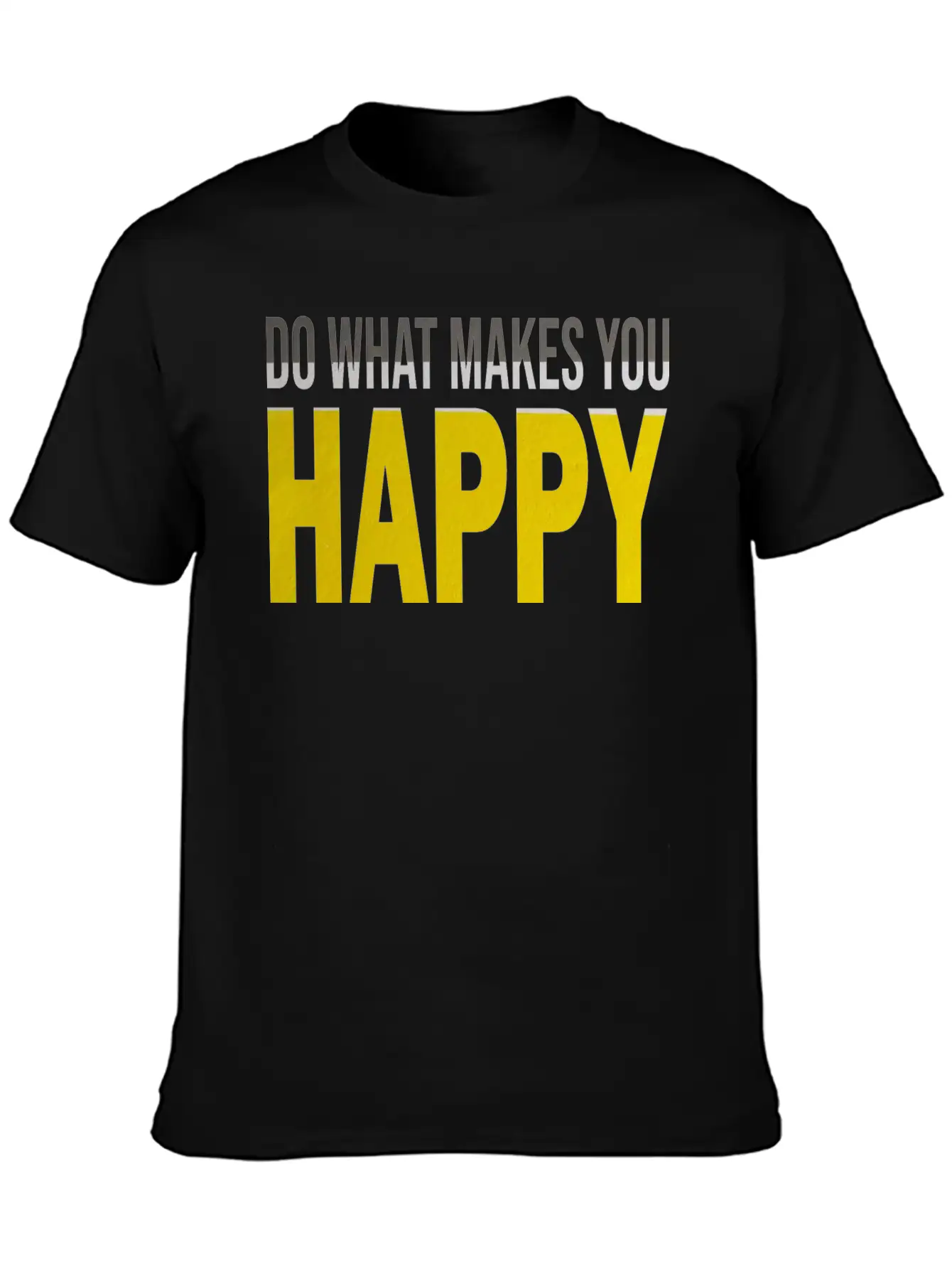 HAPPY Comfortable Minimalist Graphic Tee – Summer Style Essential