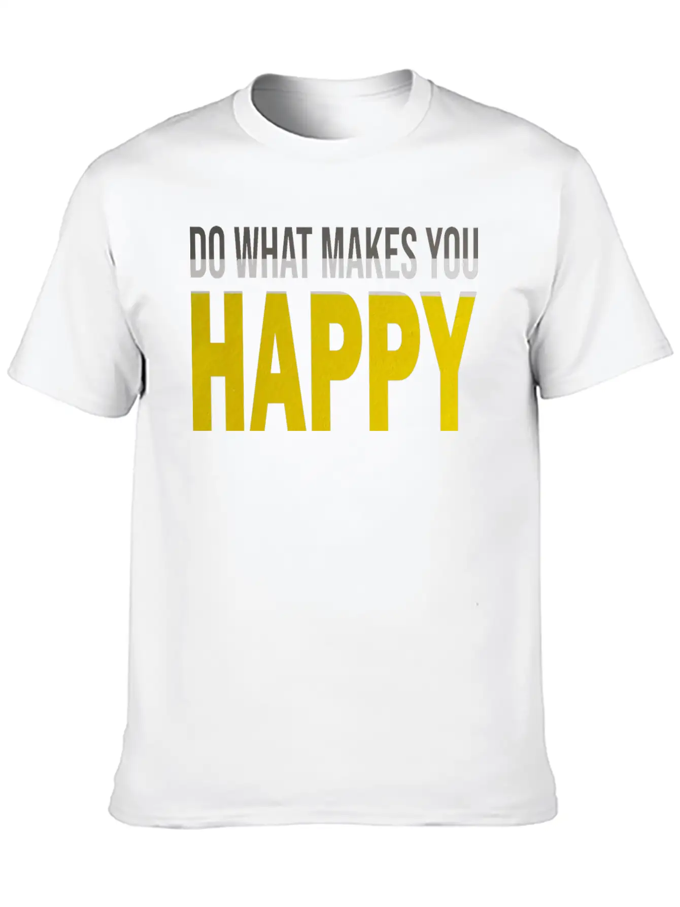 HAPPY Comfortable Minimalist Graphic Tee – Summer Style Essential