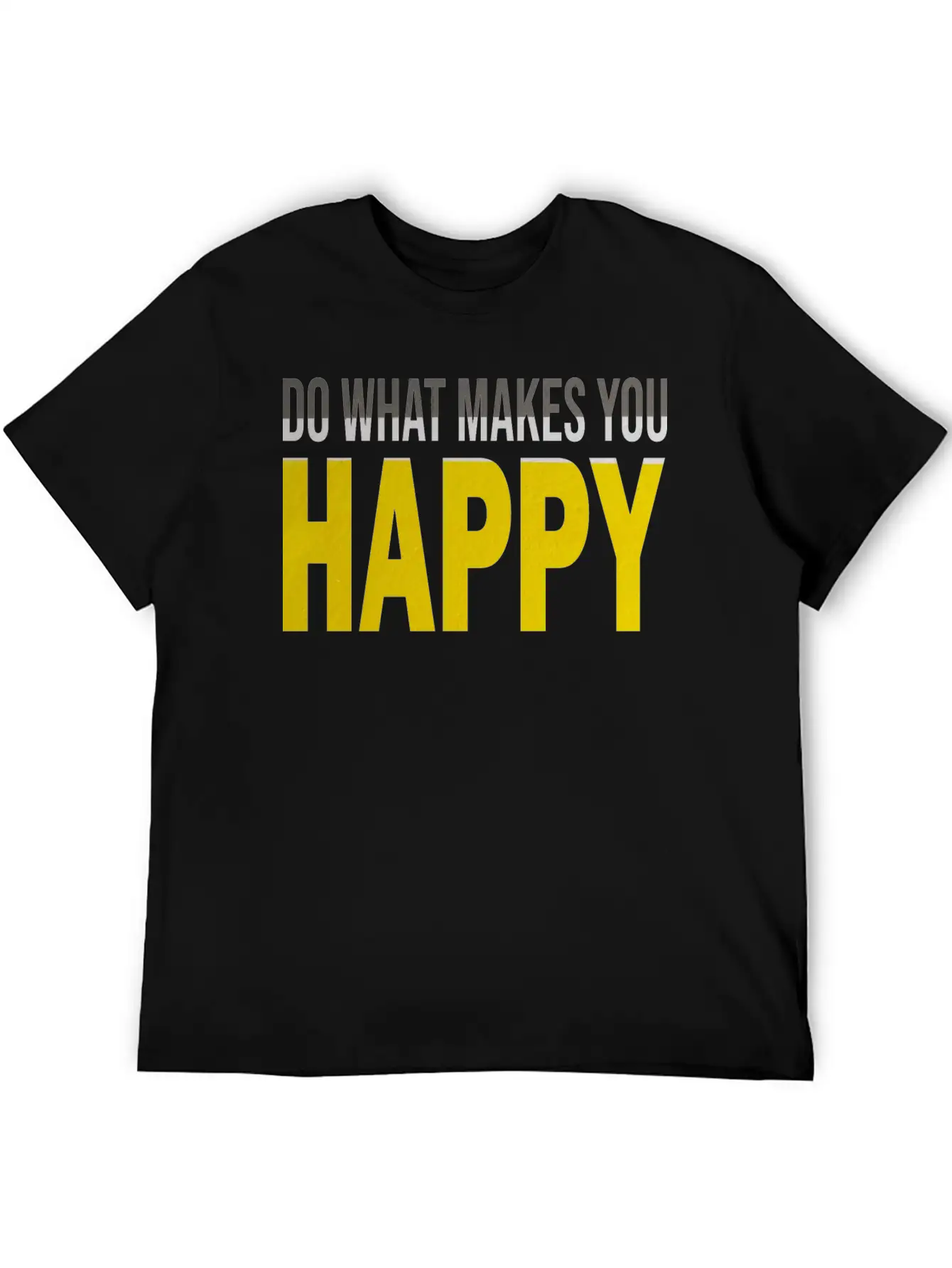 HAPPY Comfortable Minimalist Graphic Tee – Summer Style Essential