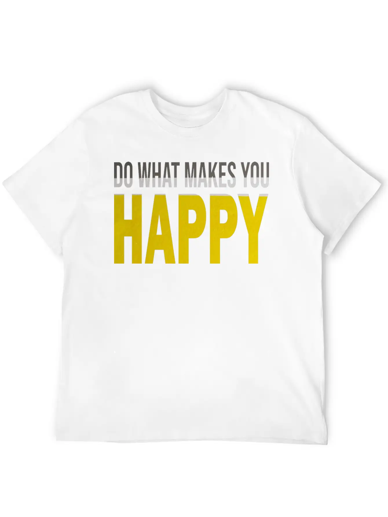 HAPPY Comfortable Minimalist Graphic Tee – Summer Style Essential