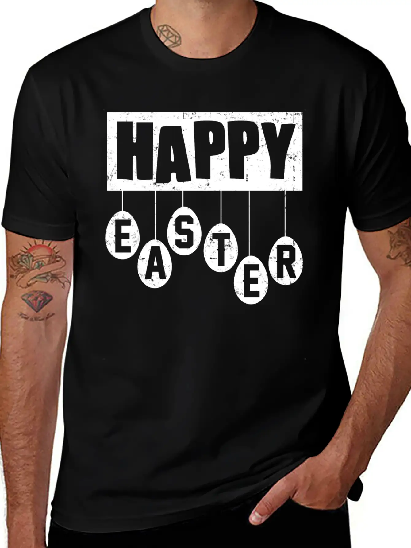 HAPPY EASTER2 Comfortable Minimalist Graphic Tee – Summer Style Essential