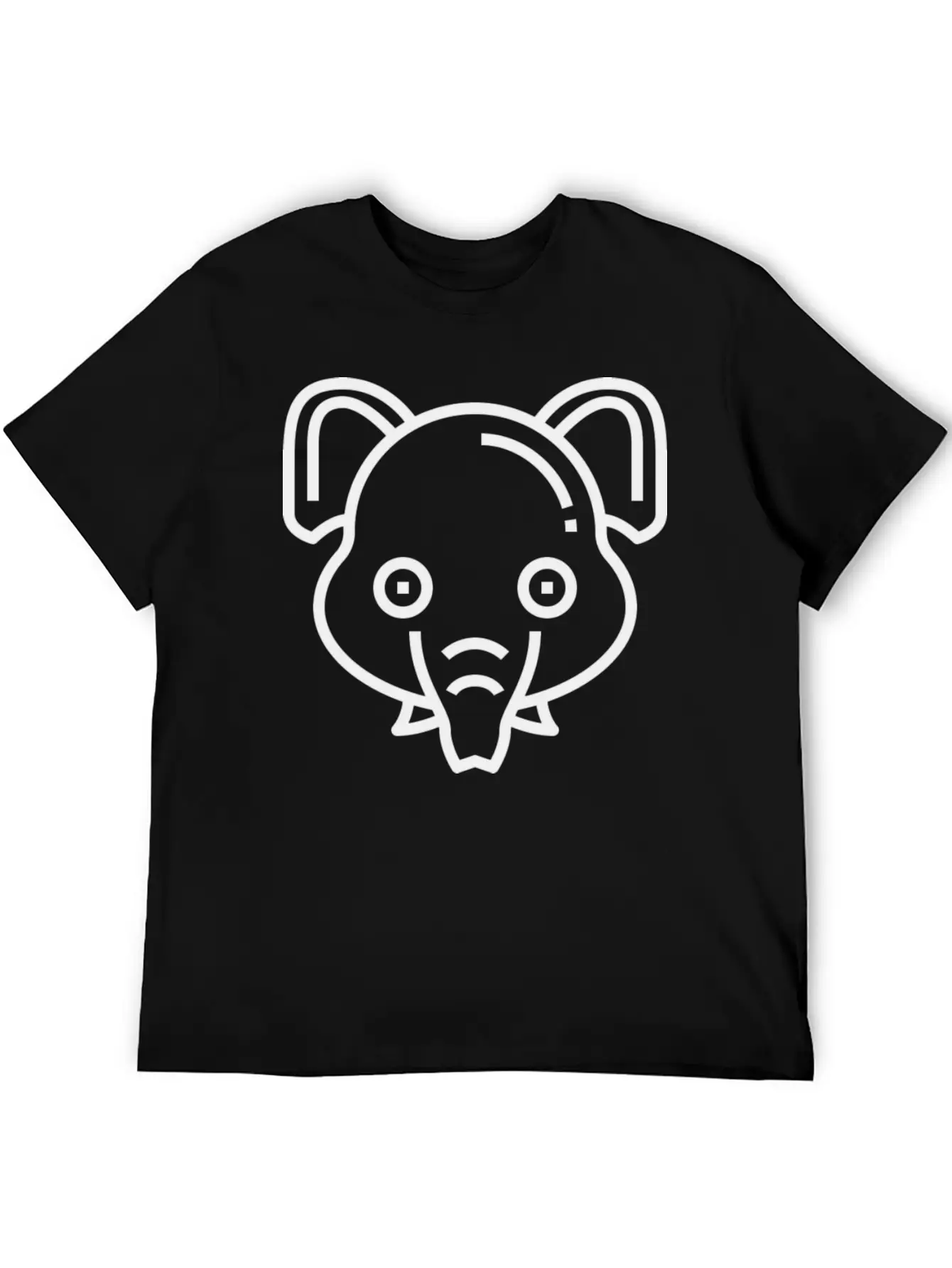 Happy Elephant Comfortable Minimalist Graphic Tee – Summer Style Essential