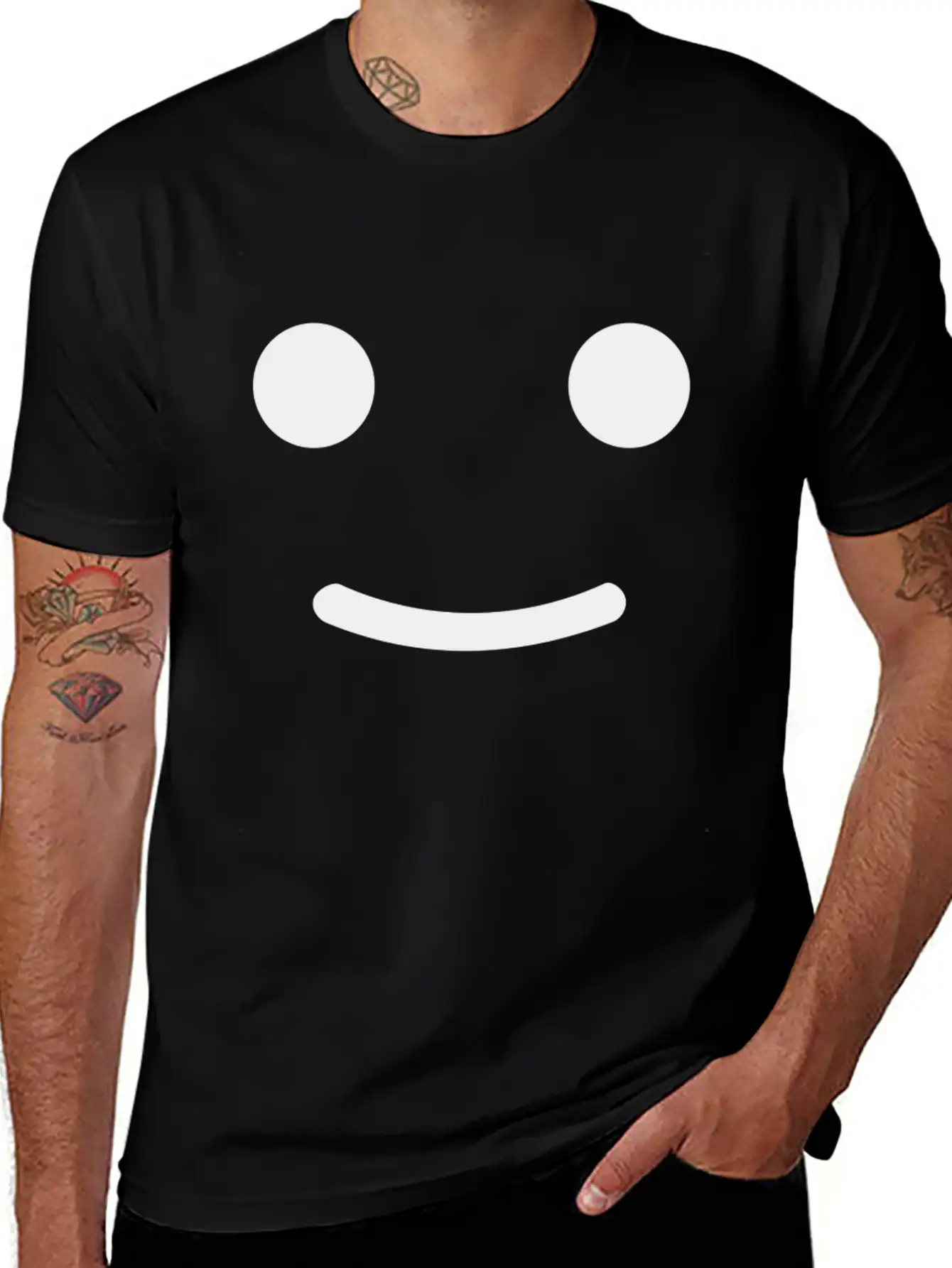 Happy Face Basic Graphic T-Shirt – Daily Comfort In Soft Cotton