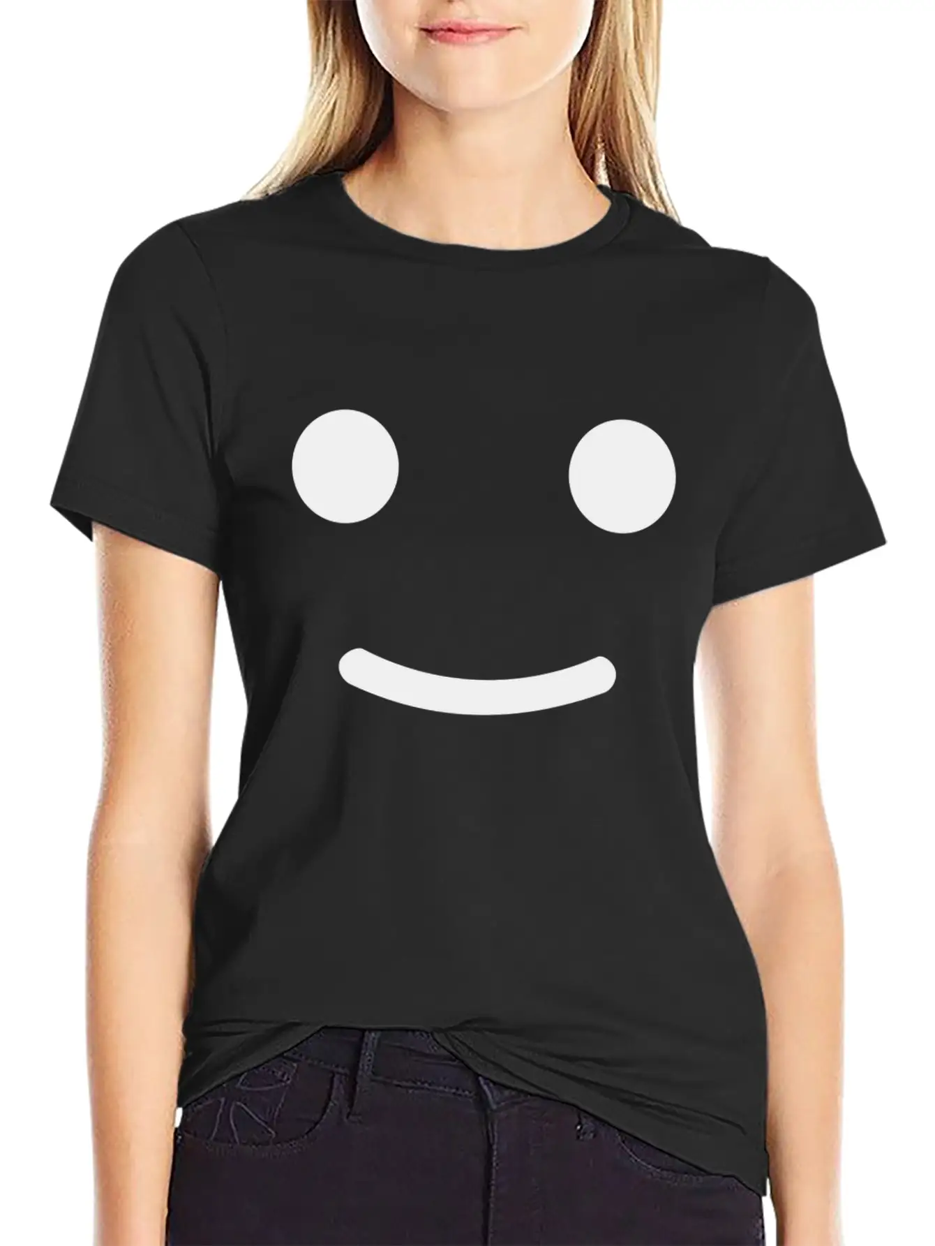 Happy Face Basic Graphic T-Shirt – Daily Comfort In Soft Cotton