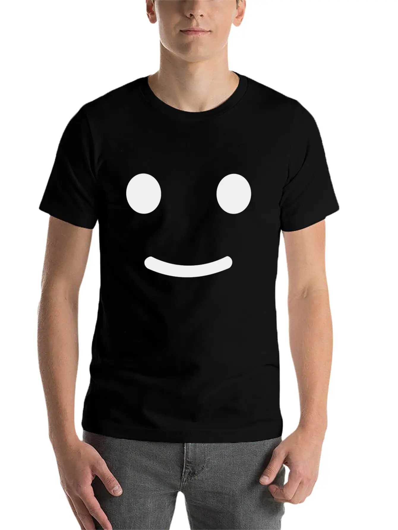 Happy Face Basic Graphic T-Shirt – Daily Comfort In Soft Cotton