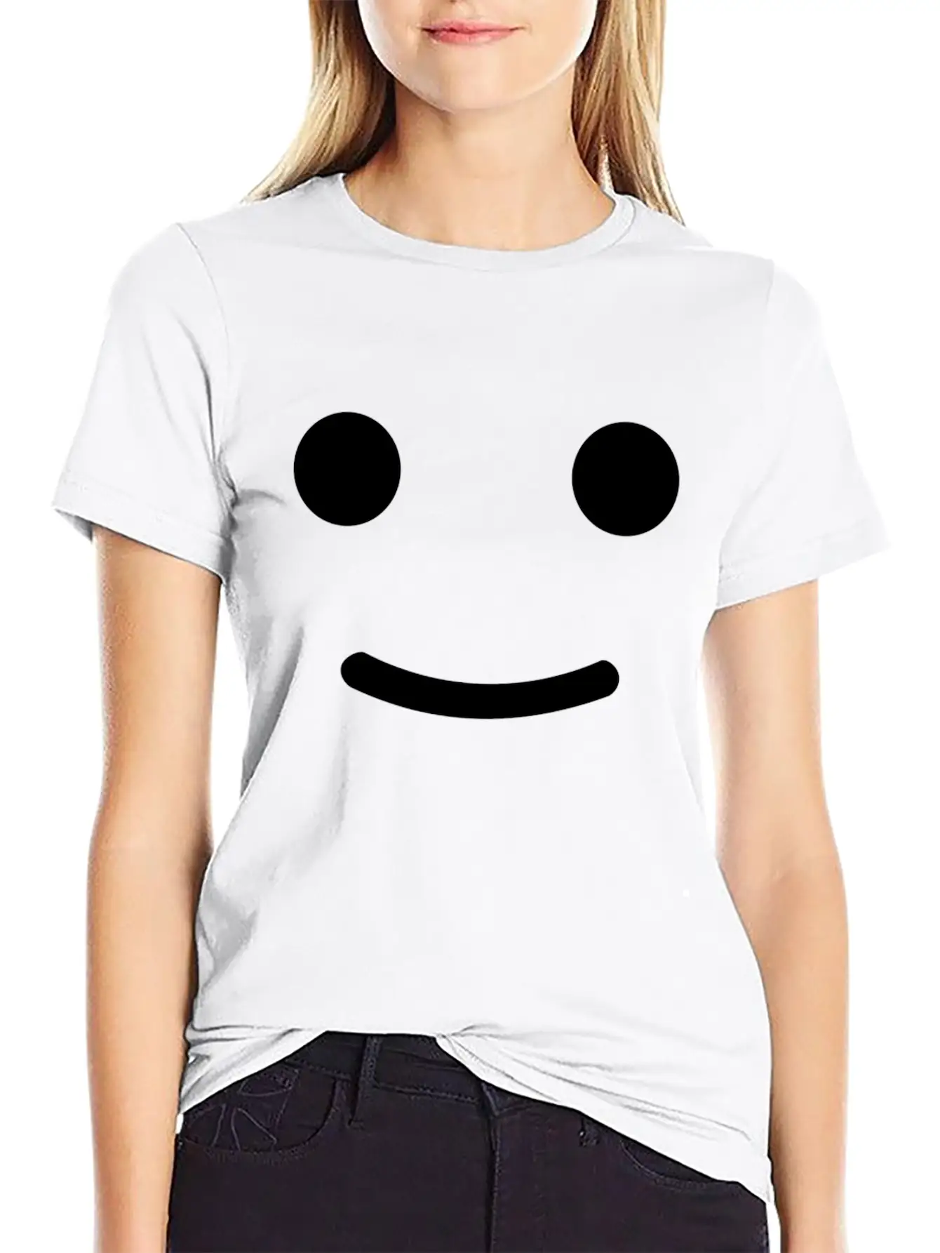 Happy Face Basic Graphic T-Shirt – Daily Comfort In Soft Cotton