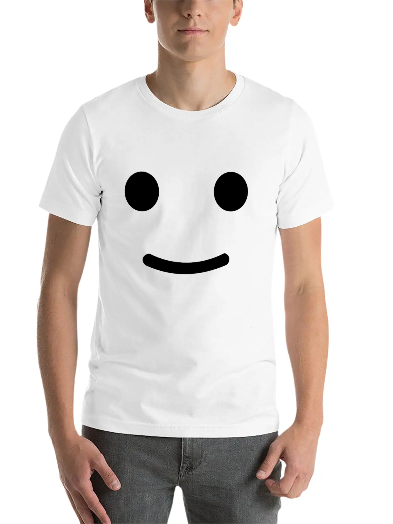 Happy Face Basic Graphic T-Shirt – Daily Comfort In Soft Cotton