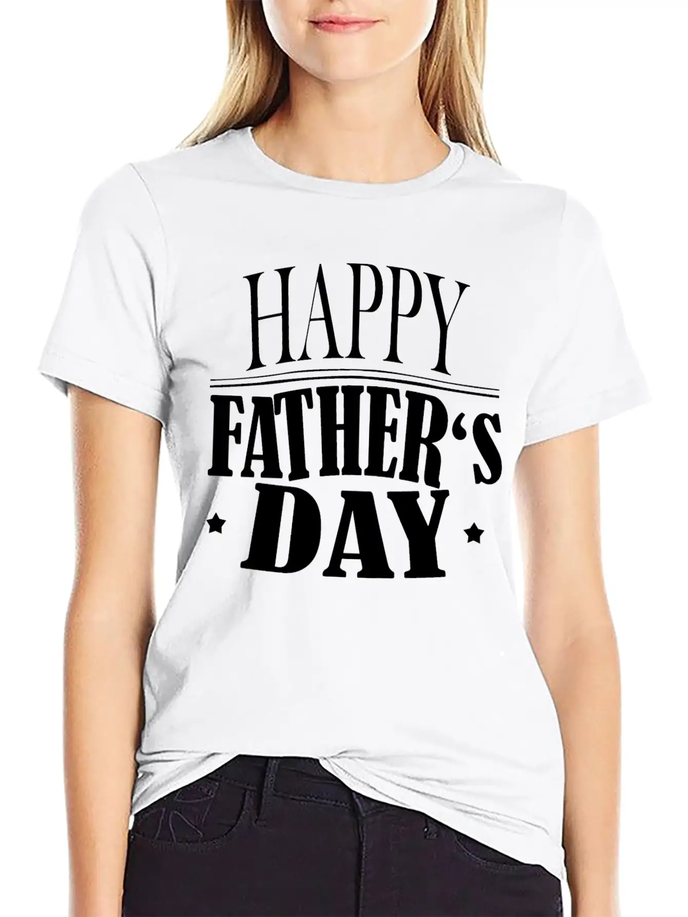 Happy Father Day Greeting Essential Unisex Summer Tee – Soft Cotton Casual Fit