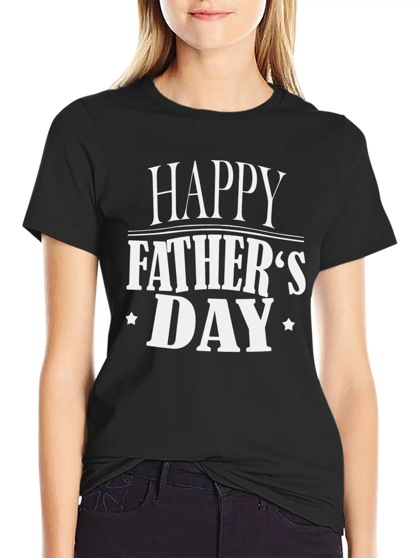 Happy Father Day Greeting Essential Unisex Summer Tee – Soft Cotton Casual Fit