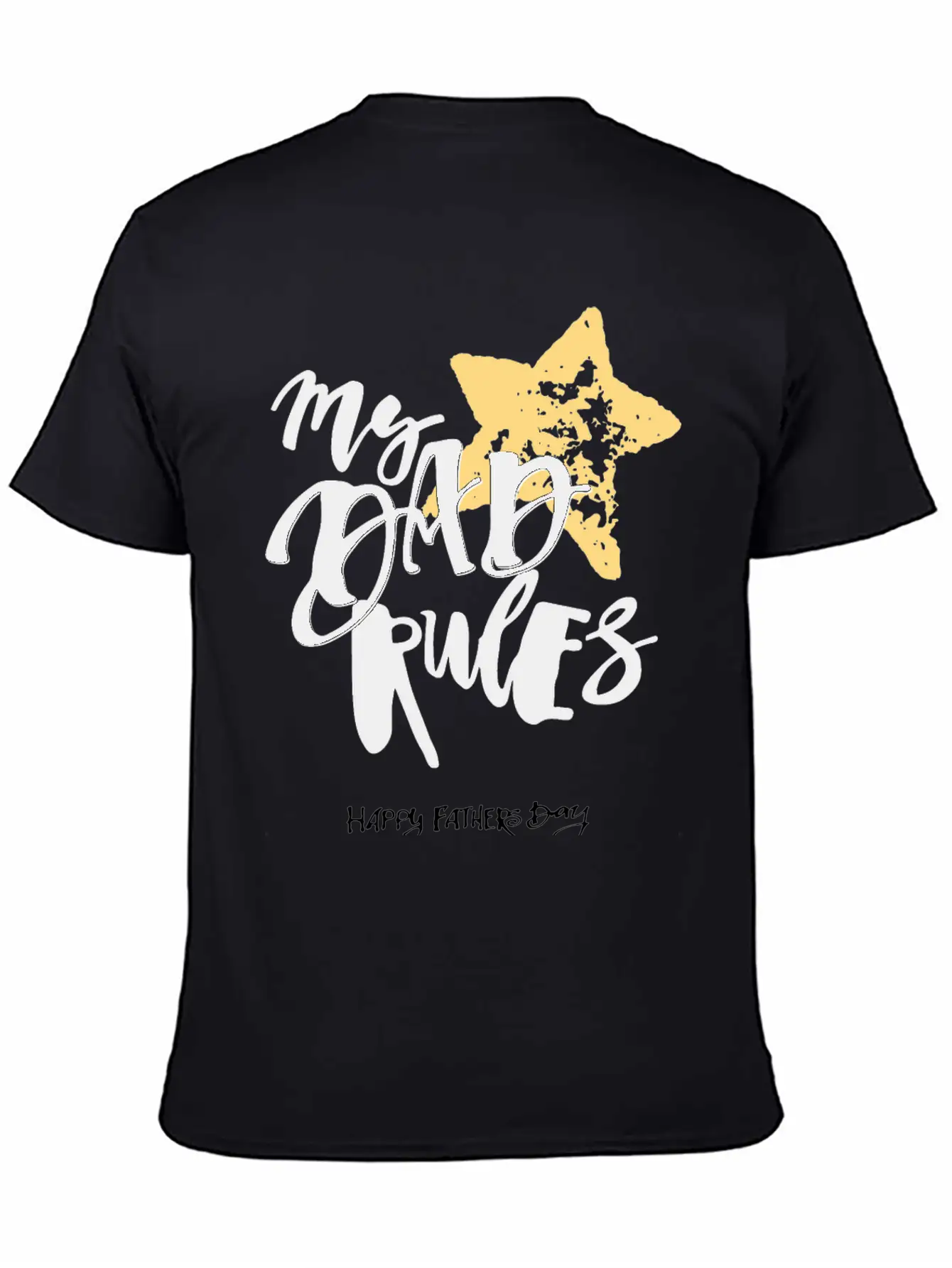 Happy Father's Day ( My Dad Rules ) Timeless Short Sleeve Tee – Comfy And Minimalist Design