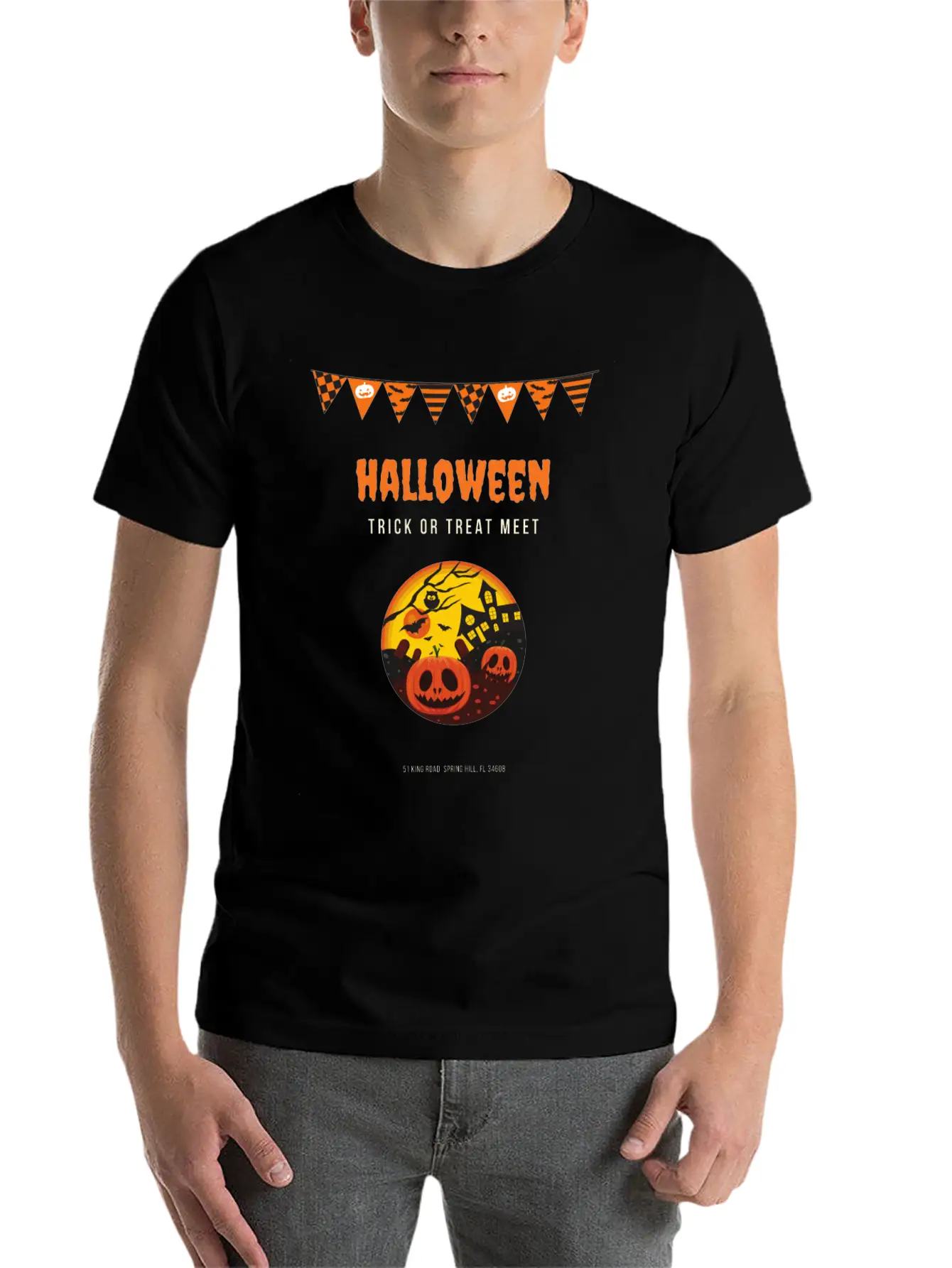 Happy Halloween Basic Graphic T-Shirt – Daily Comfort In Soft Cotton