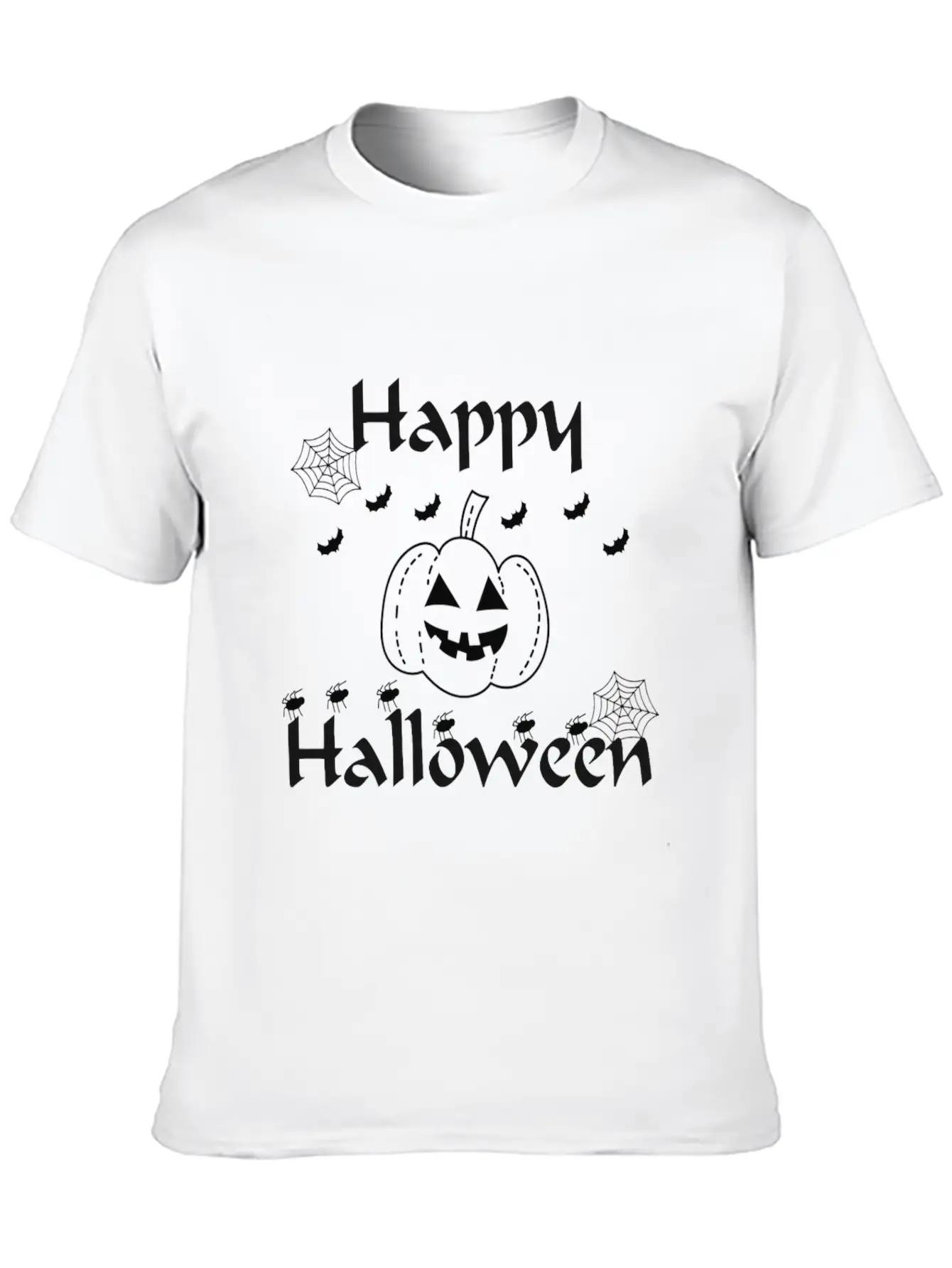 Happy Halloween Essential Unisex Summer Tee – Soft Cotton Casual Fit