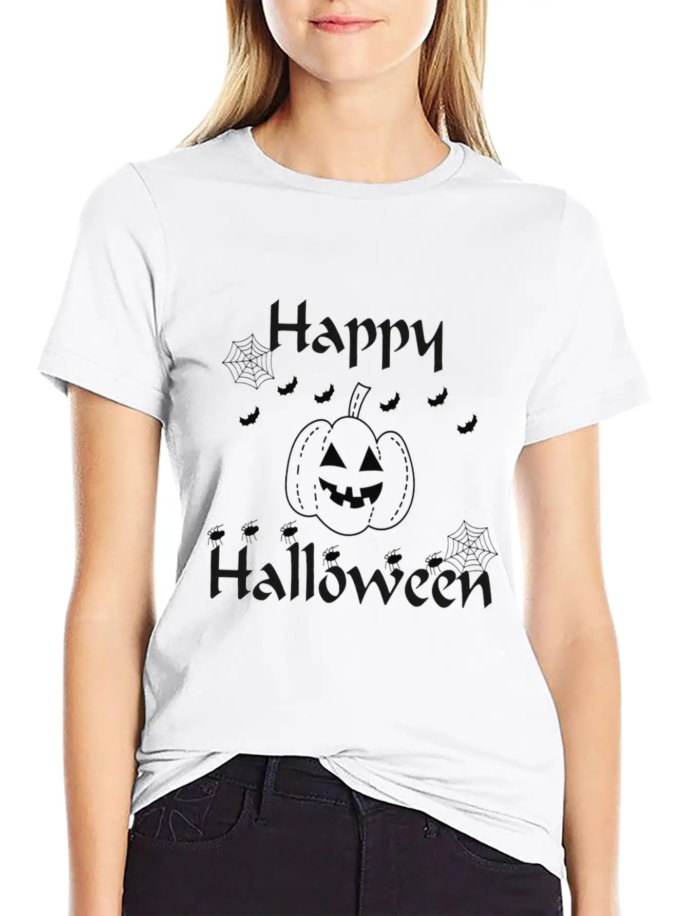 Happy Halloween Essential Unisex Summer Tee – Soft Cotton Casual Fit