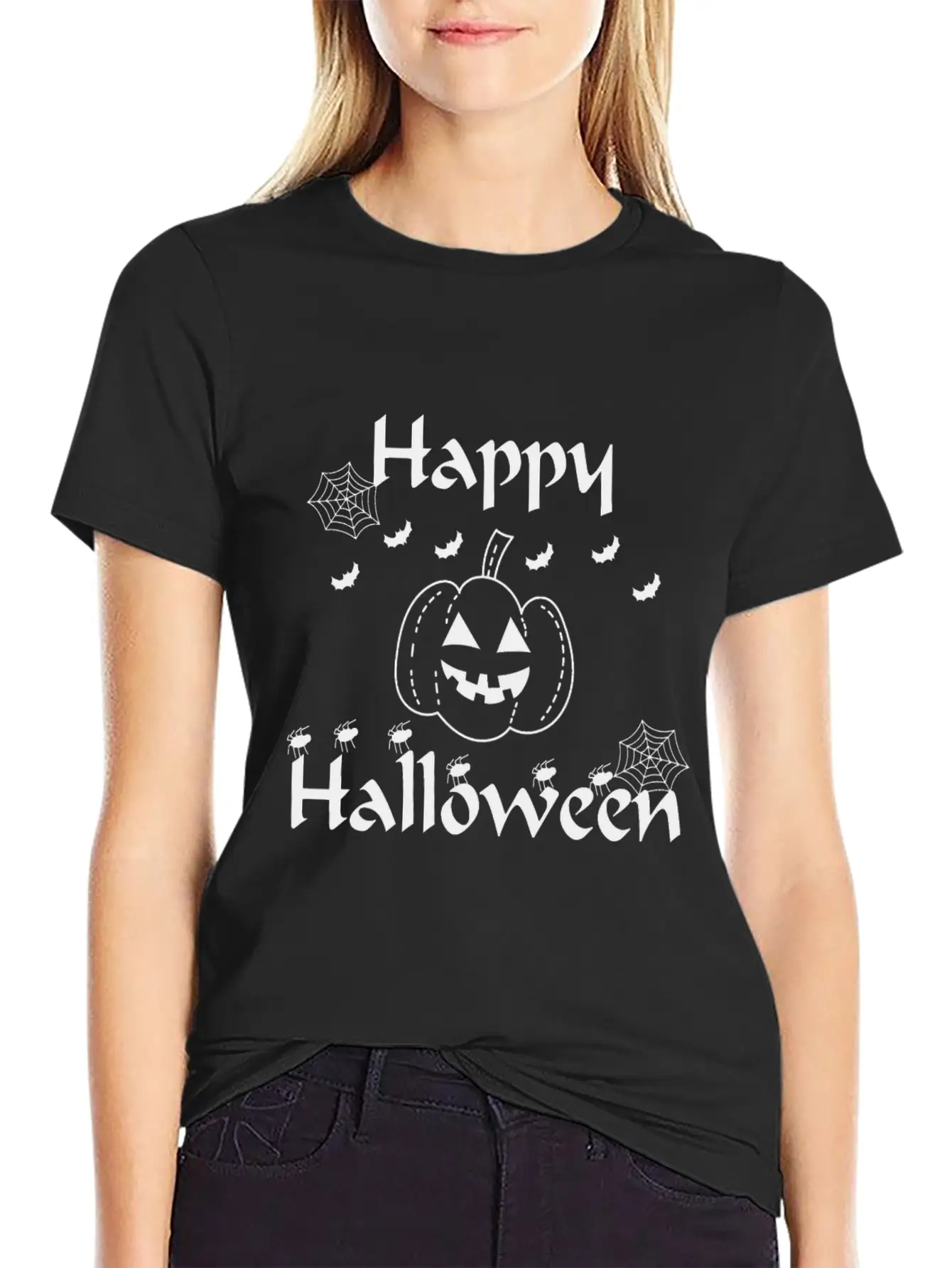 Happy Halloween Essential Unisex Summer Tee – Soft Cotton Casual Fit