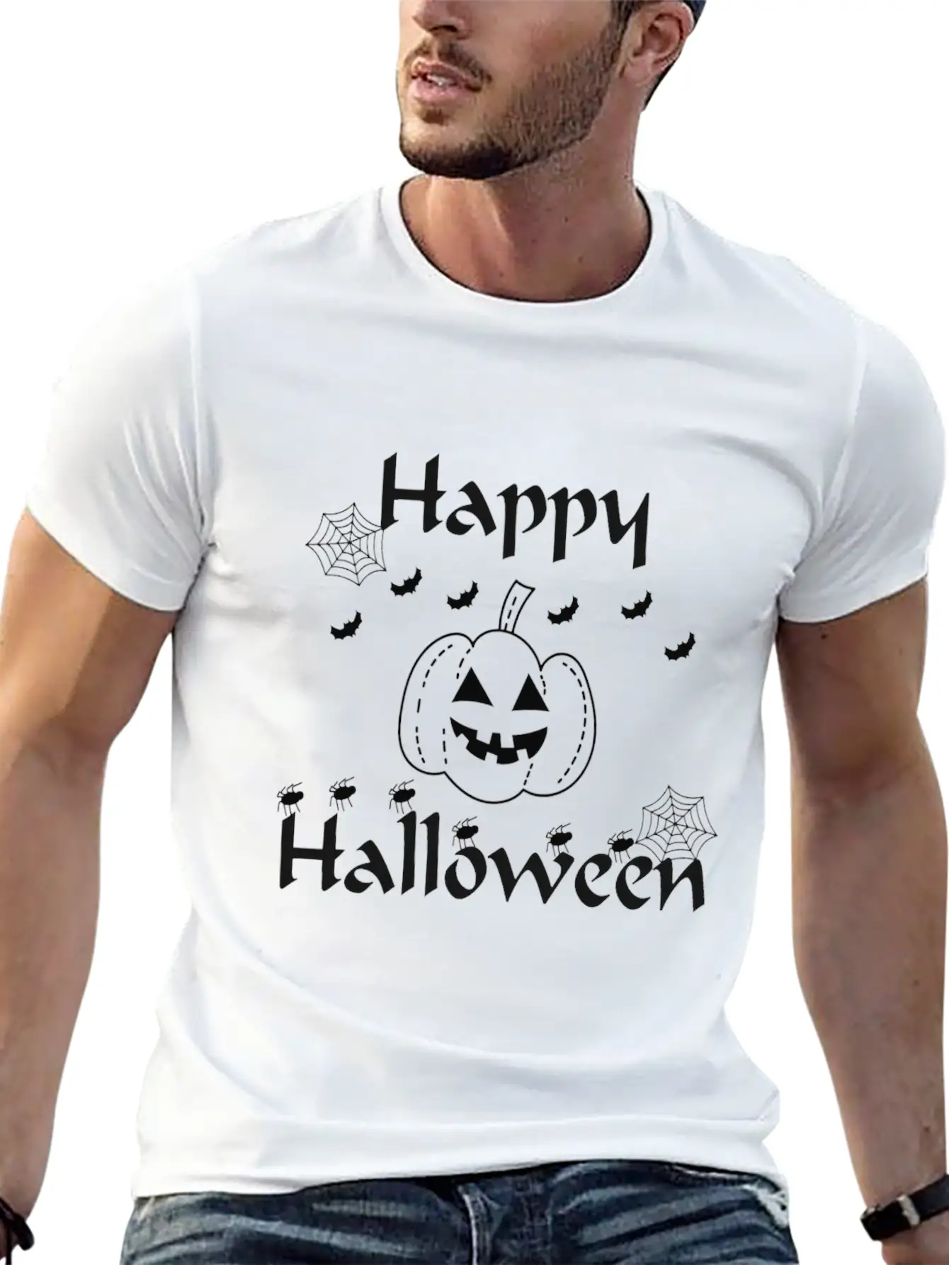 Happy Halloween Essential Unisex Summer Tee – Soft Cotton Casual Fit