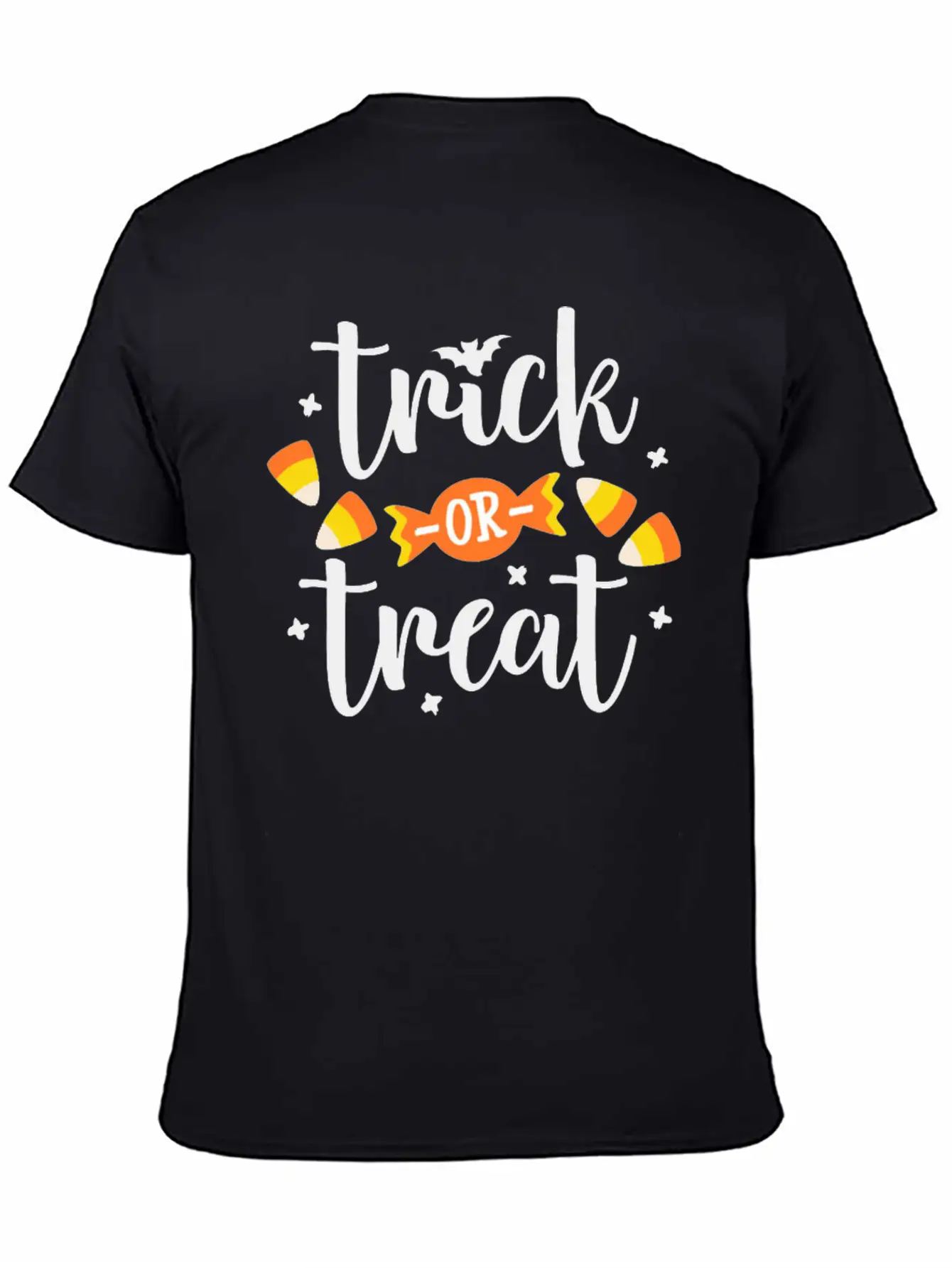 Happy Halloween Trick Or Treat Happy Halloween Unisex Short Sleeve Soft Cotton T-Shirt – Casual Everyday Wear
