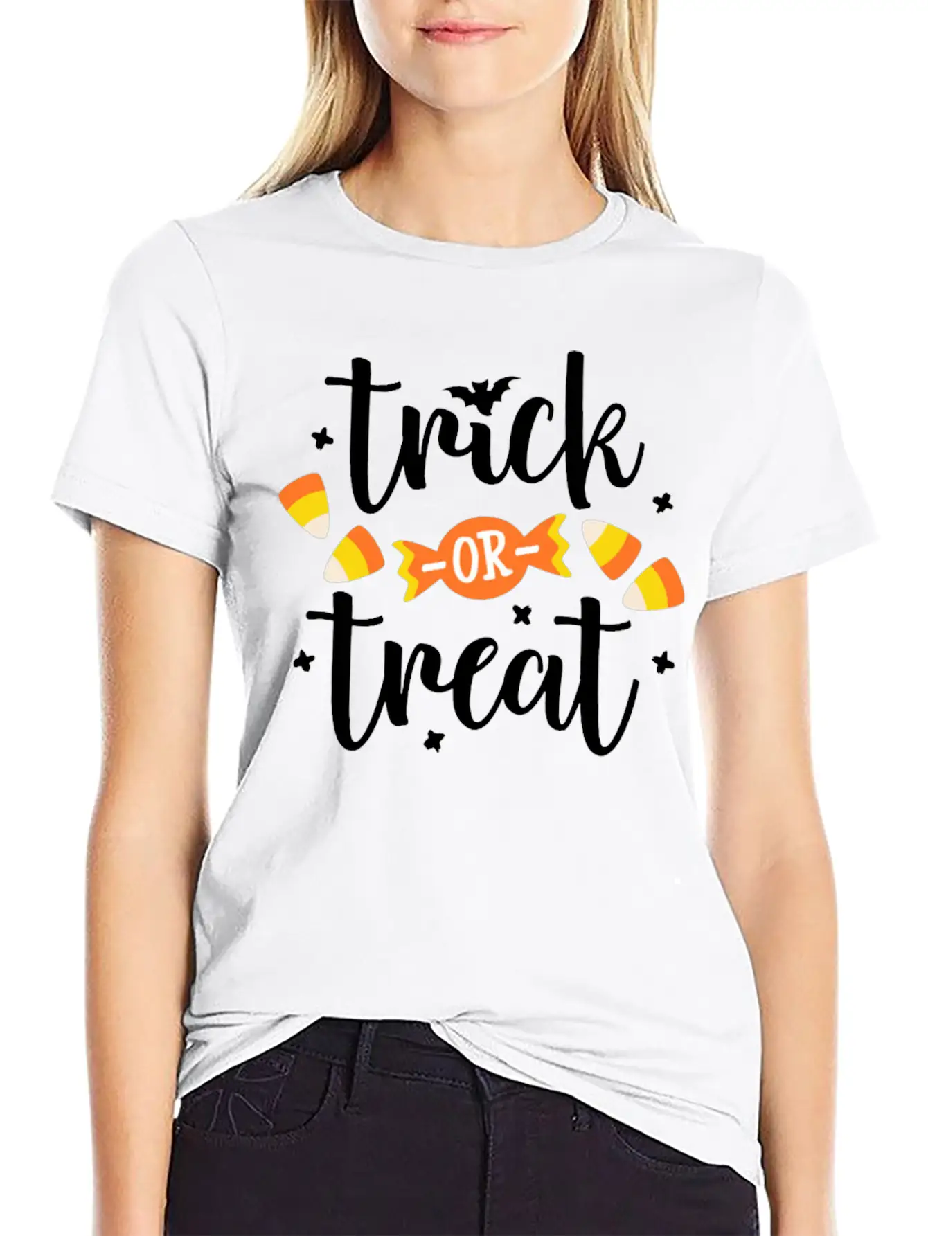 Happy Halloween Trick Or Treat Happy Halloween Unisex Short Sleeve Soft Cotton T-Shirt – Casual Everyday Wear