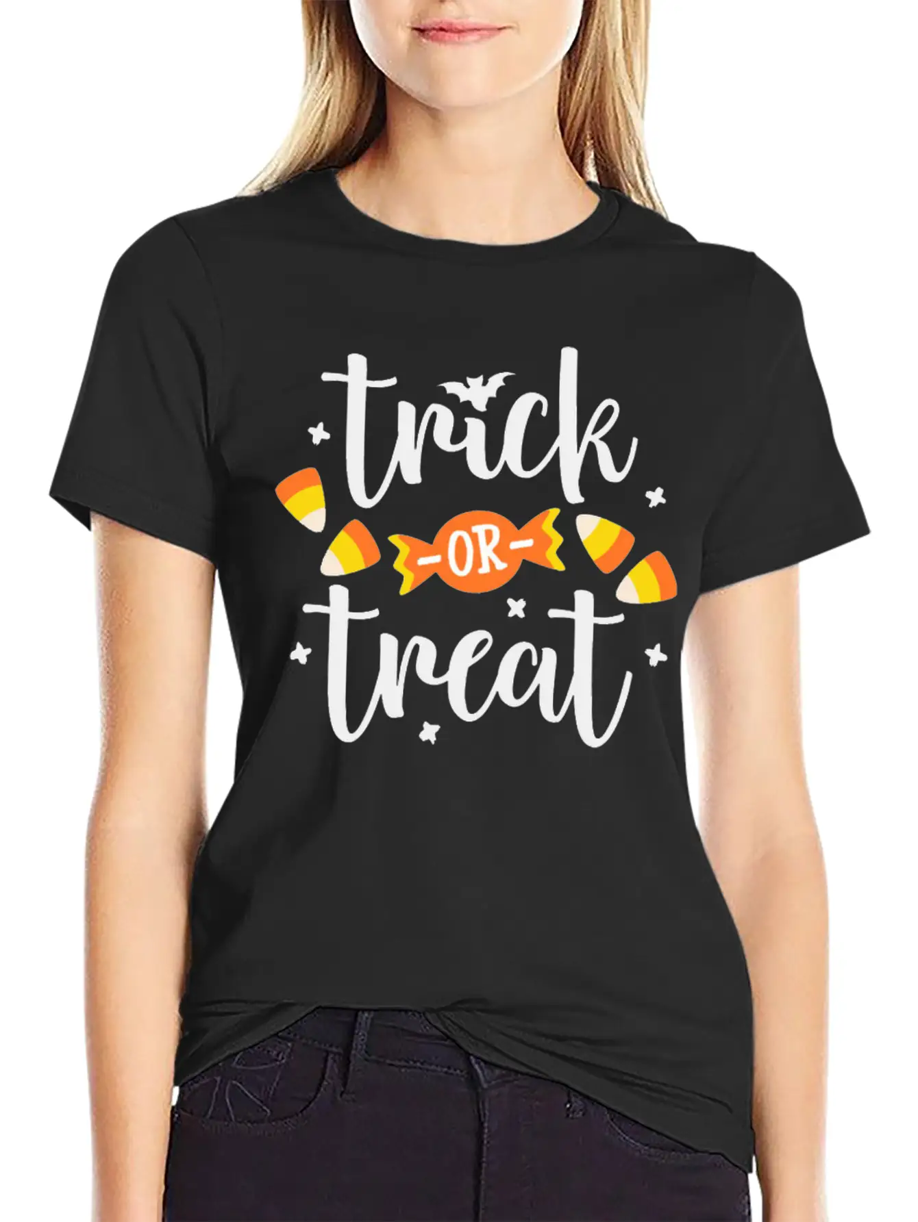 Happy Halloween Trick Or Treat Happy Halloween Unisex Short Sleeve Soft Cotton T-Shirt – Casual Everyday Wear