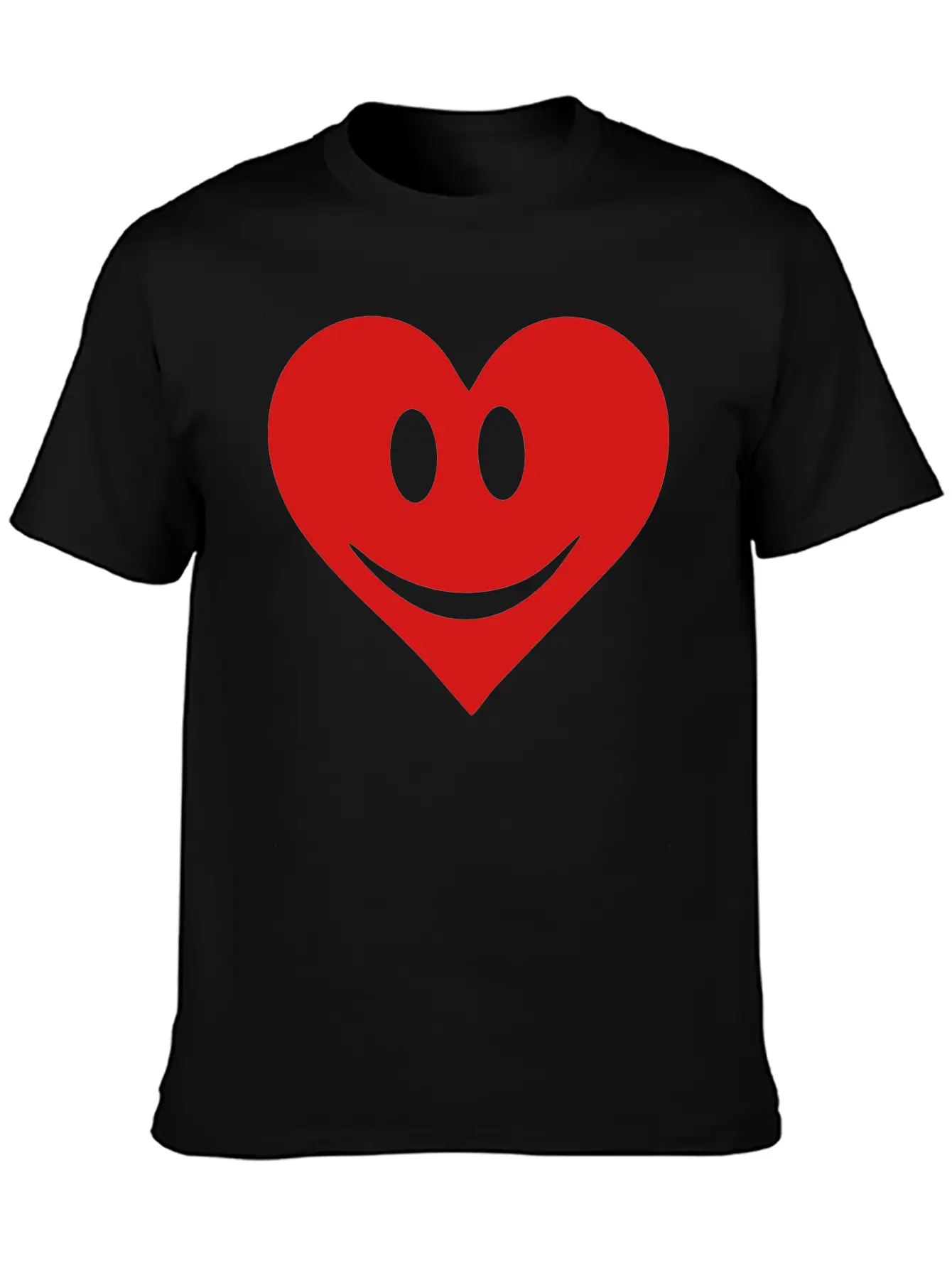 Happy Heart Basic Graphic T-Shirt – Daily Comfort In Soft Cotton