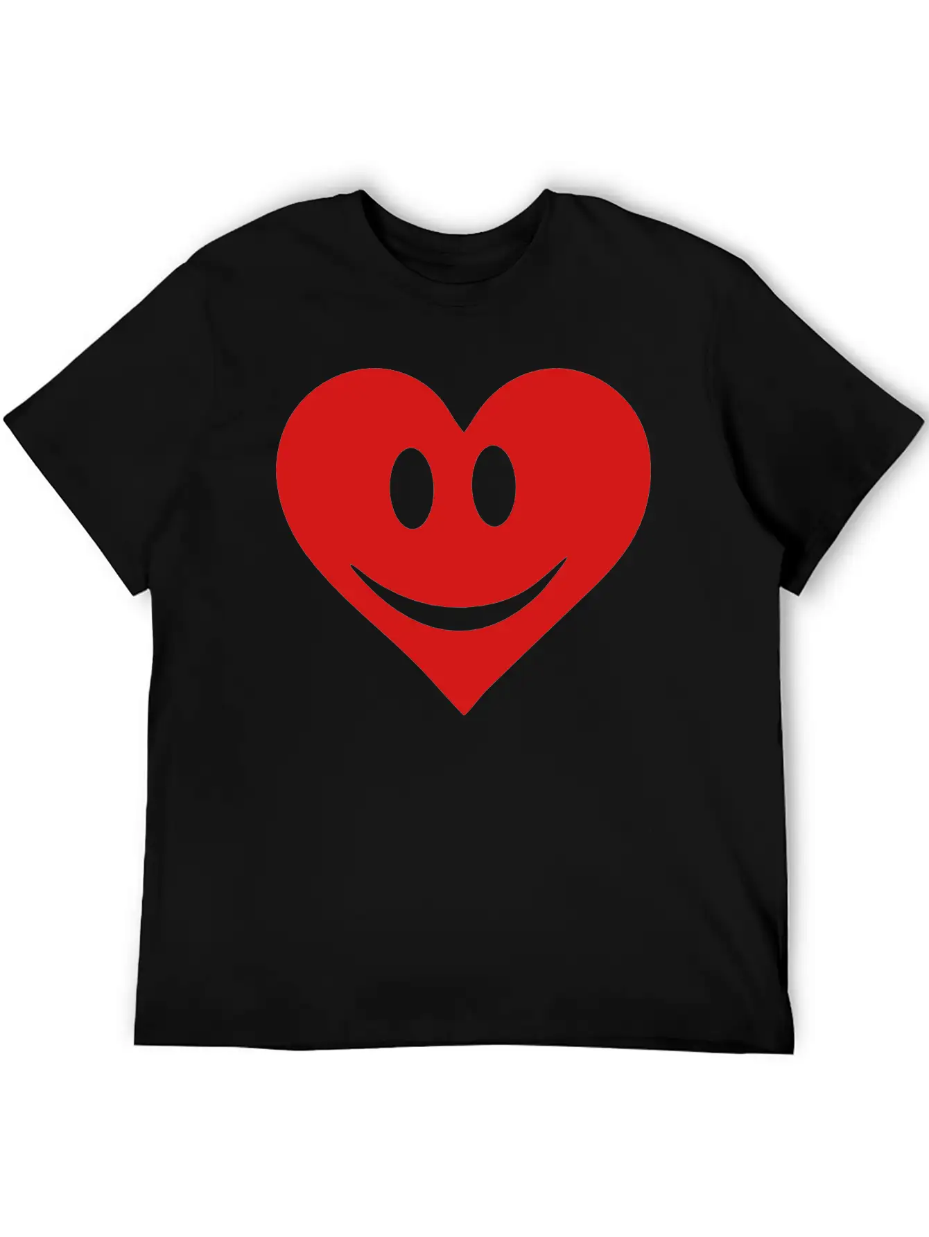 Happy Heart Basic Graphic T-Shirt – Daily Comfort In Soft Cotton