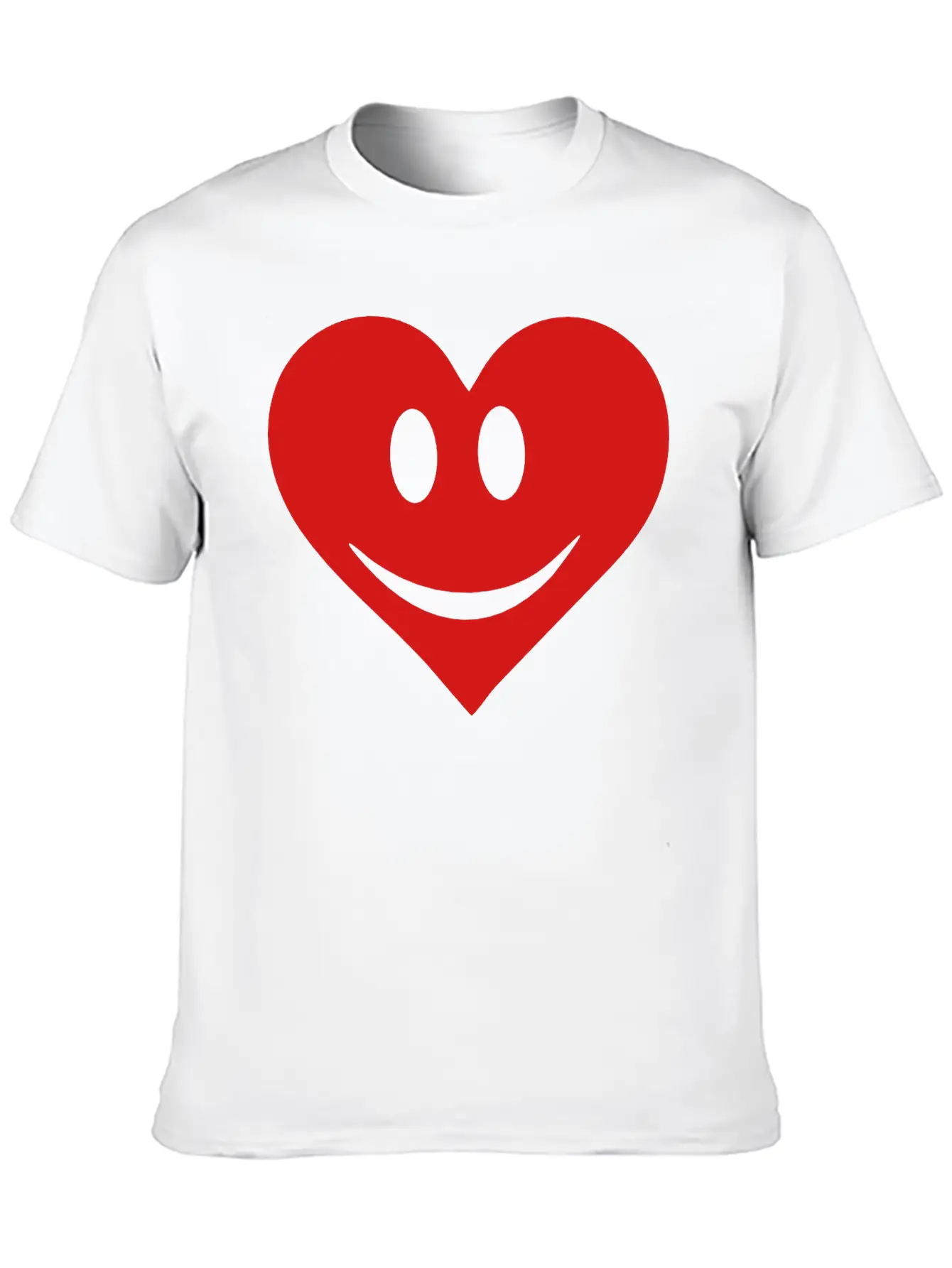 Happy Heart Basic Graphic T-Shirt – Daily Comfort In Soft Cotton