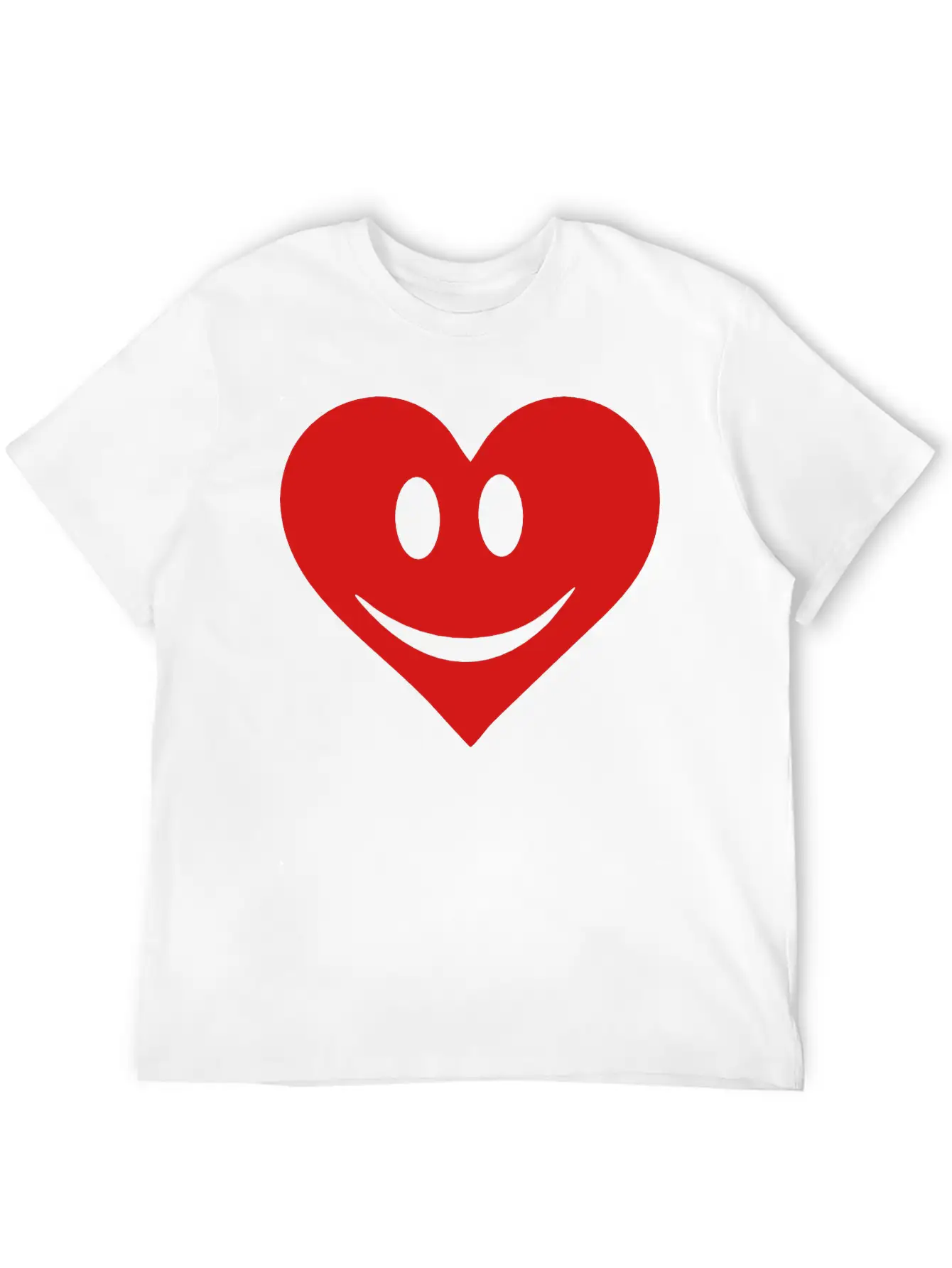 Happy Heart Basic Graphic T-Shirt – Daily Comfort In Soft Cotton