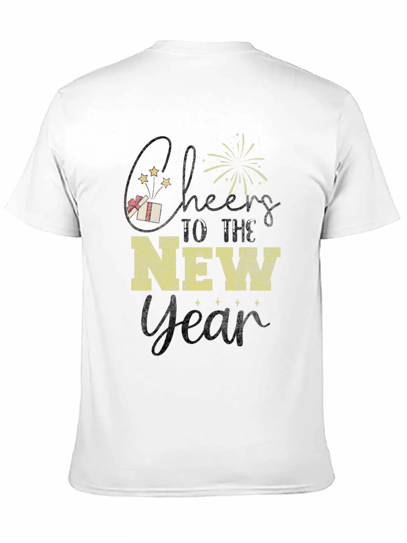 Happy New Year 2024, New Year's Eve Outfit Unisex Short Sleeve Soft Cotton T-Shirt – Casual Everyday Wear