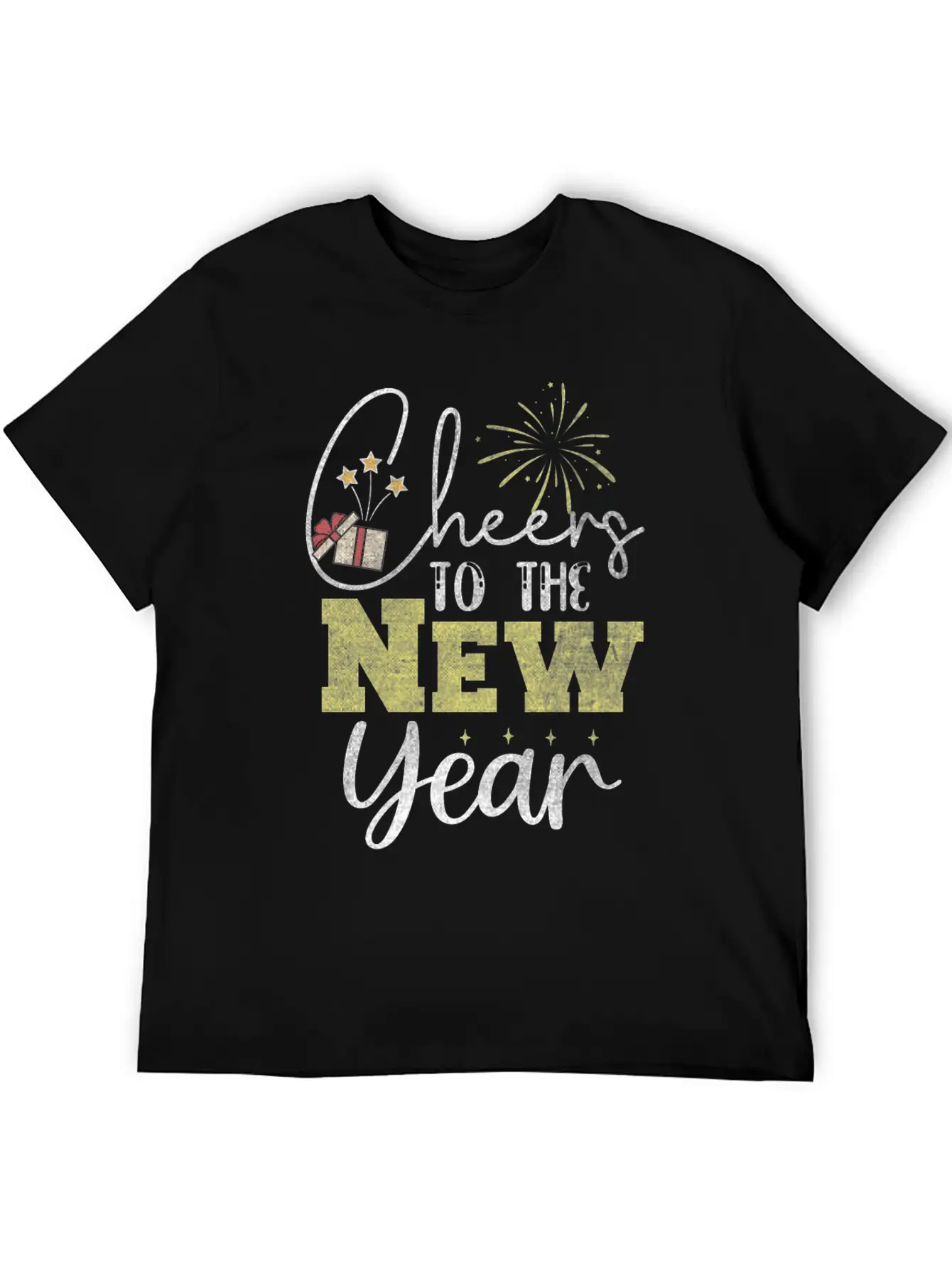 Happy New Year 2024, New Year's Eve Outfit Unisex Short Sleeve Soft Cotton T-Shirt – Casual Everyday Wear